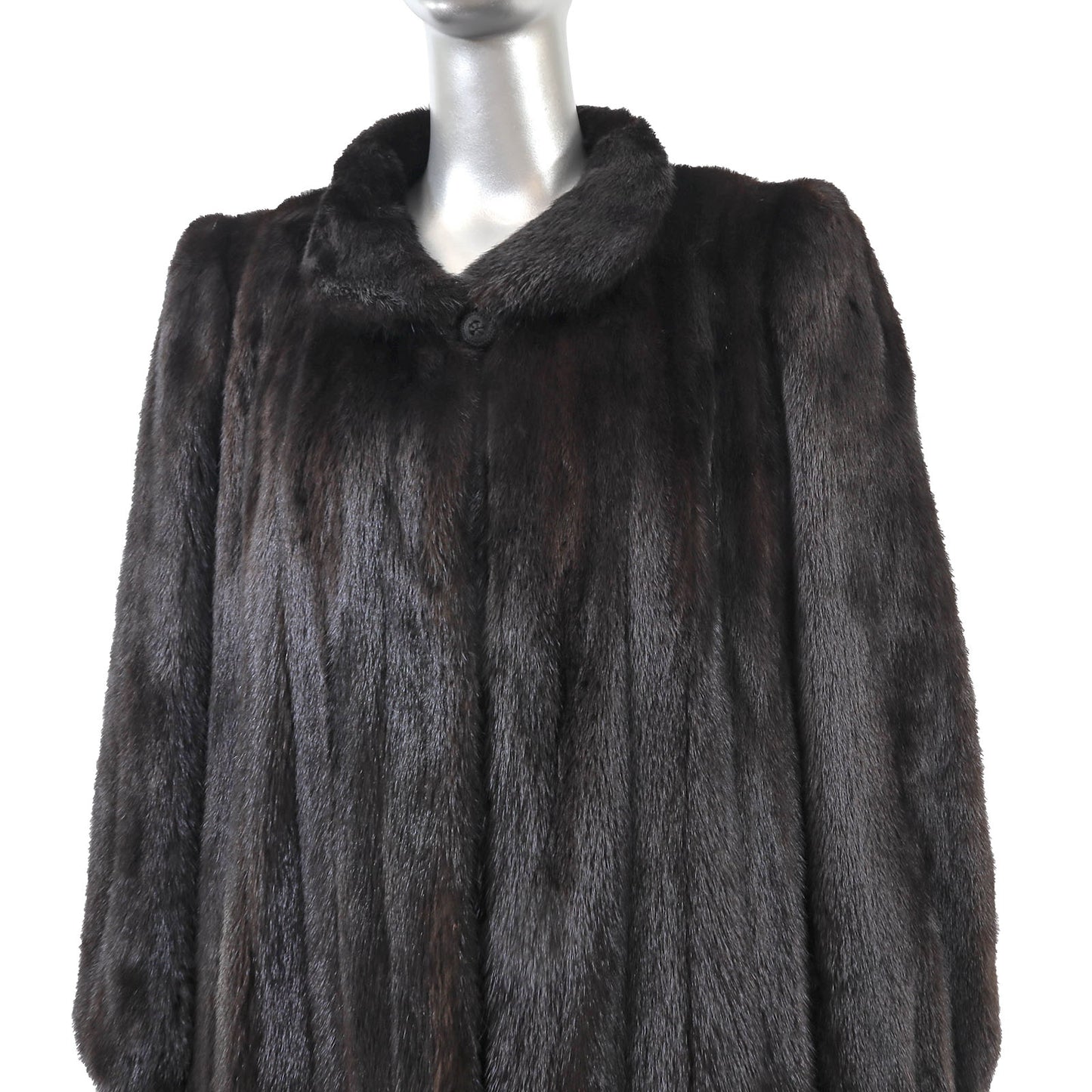 Dark Brown Mink Coat- Size XXL