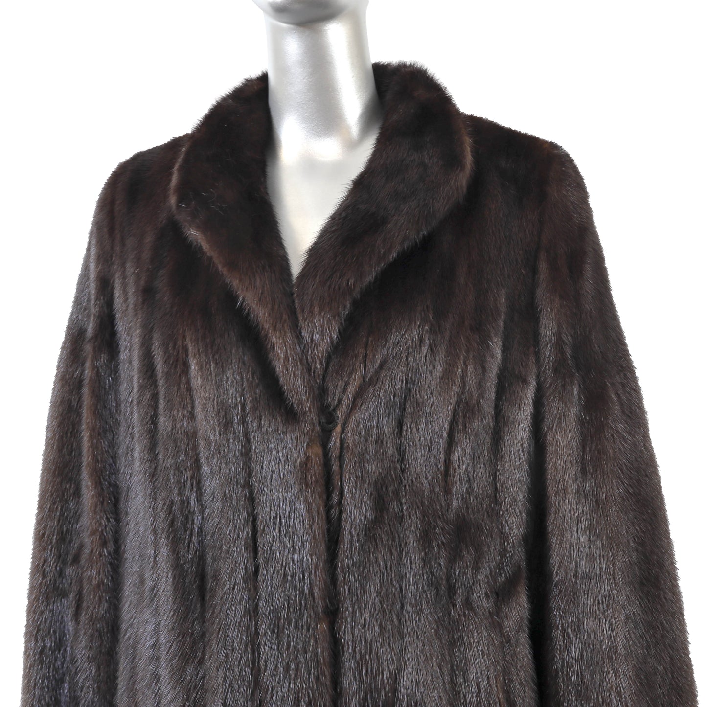 Brown Mink Coat- Size M