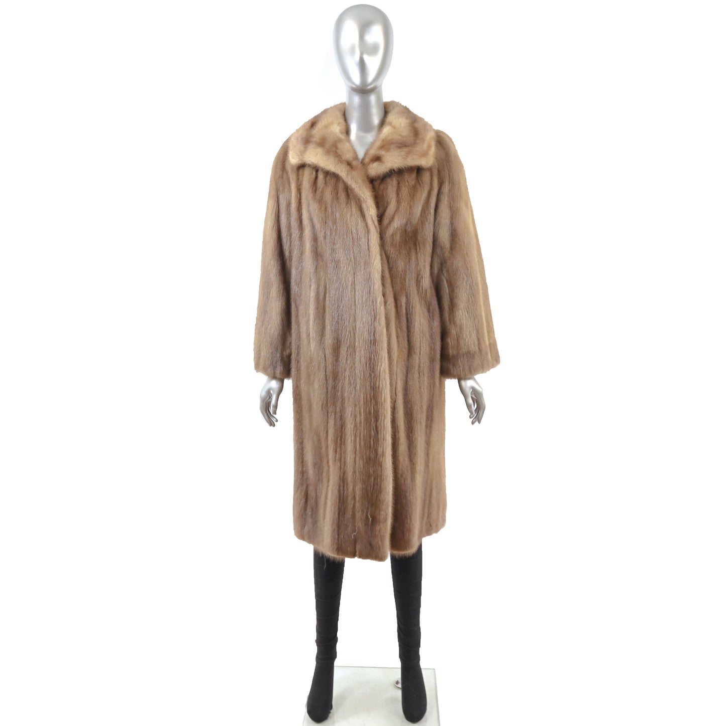 Light Brown Mink Coat- Size M-L