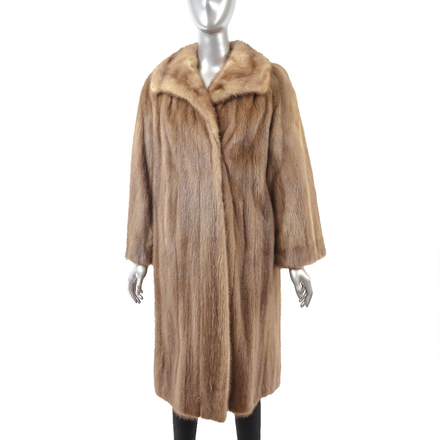 Light Brown Mink Coat- Size M-L