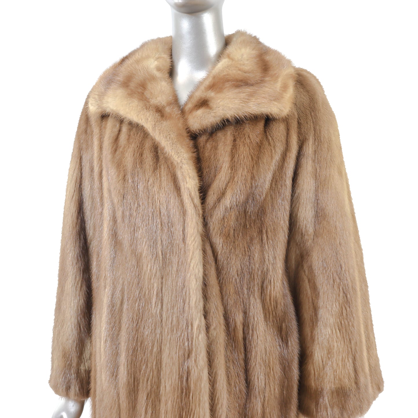 Light Brown Mink Coat- Size M-L