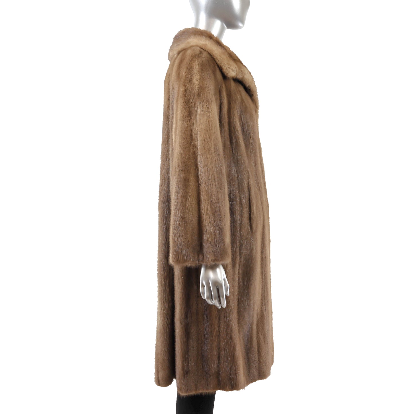 Light Brown Mink Coat- Size M-L