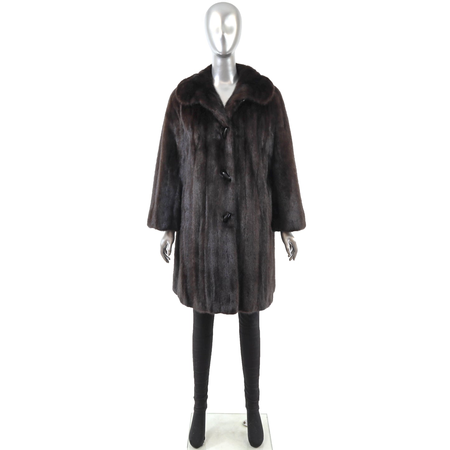 Christian Dior Black Mink 3/4 Coat- Size M