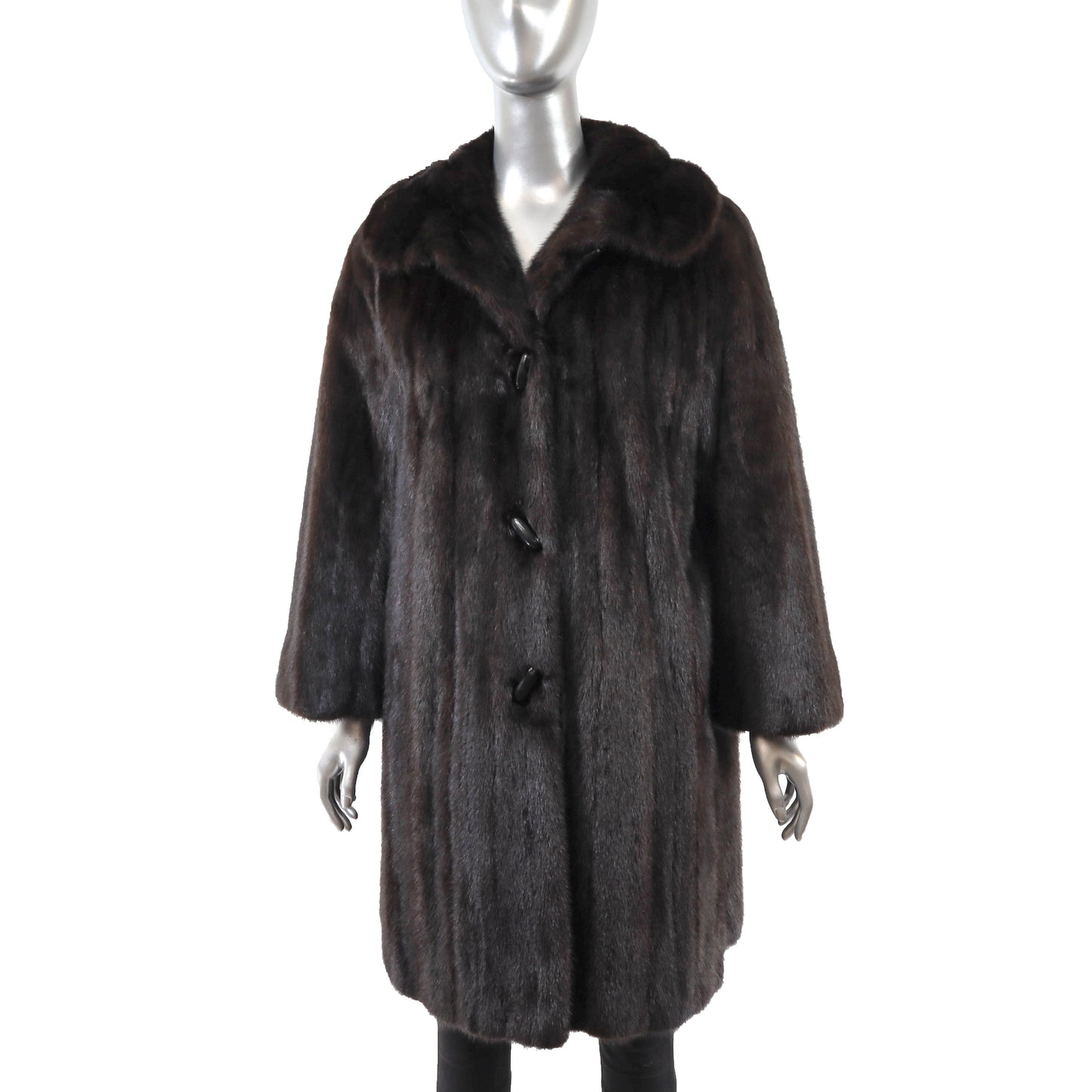 Christian Dior Black Mink 3/4 Coat- Size M