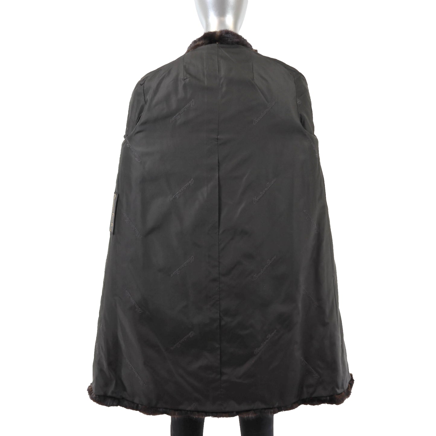 Christian Dior Black Mink 3/4 Coat- Size M