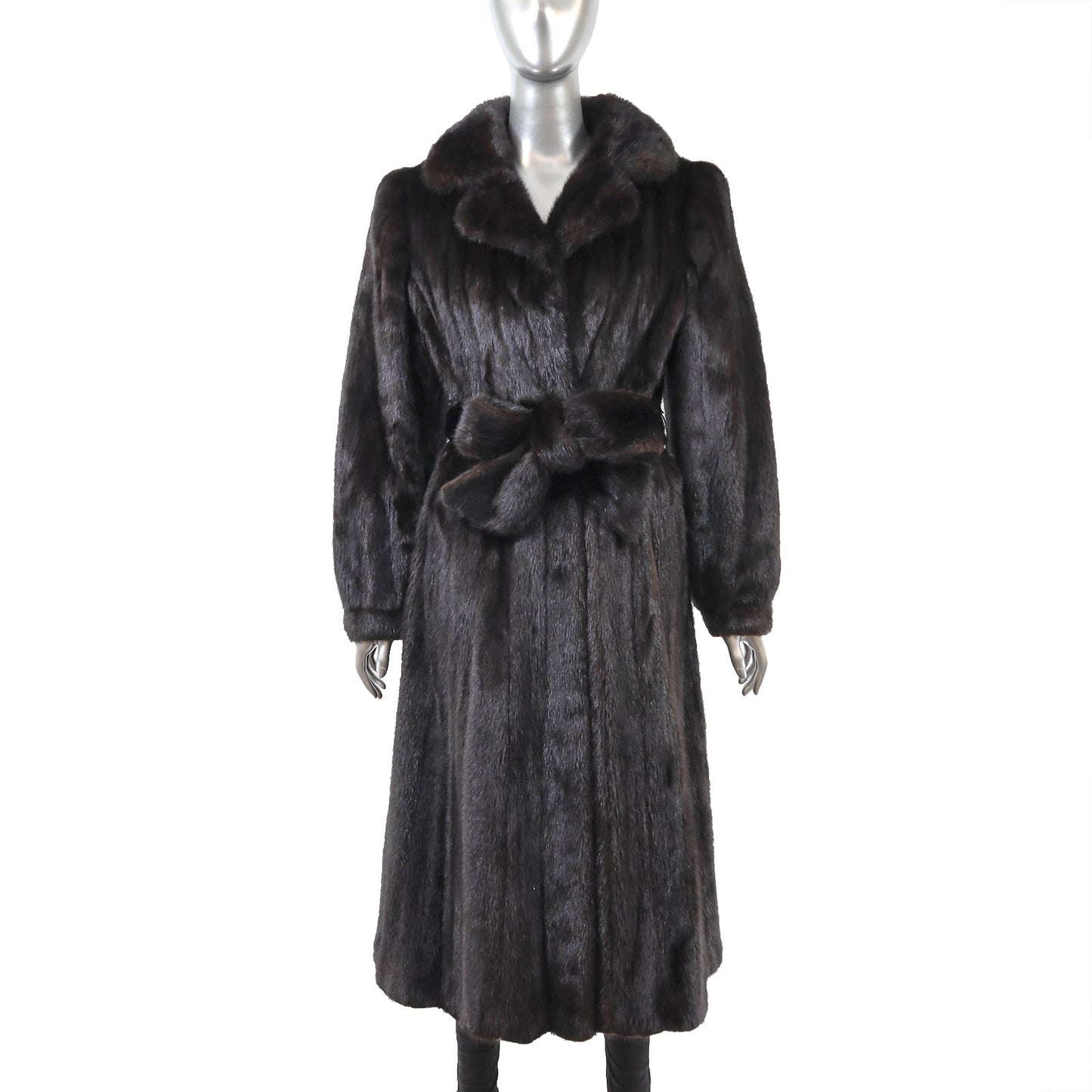 Dark Brown Mink Coat- Size S
