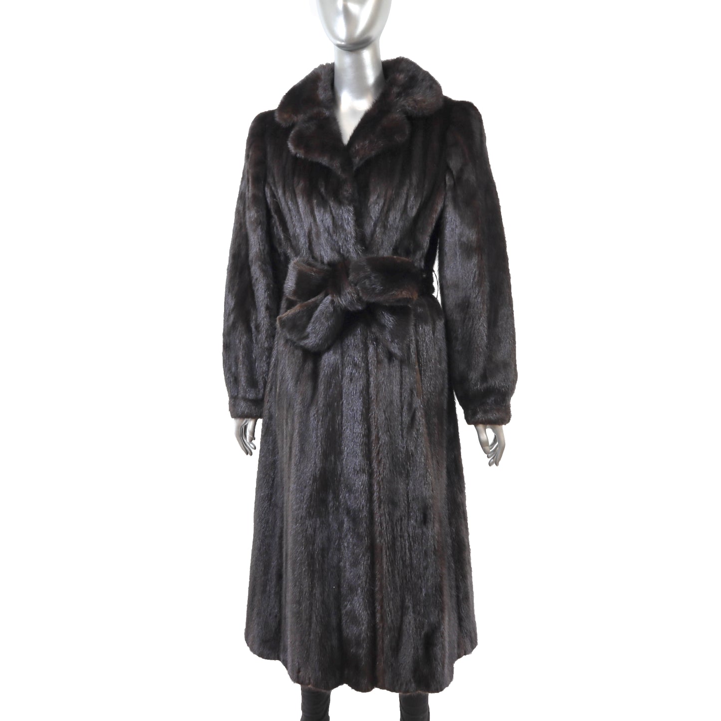 Dark Brown Mink Coat- Size S