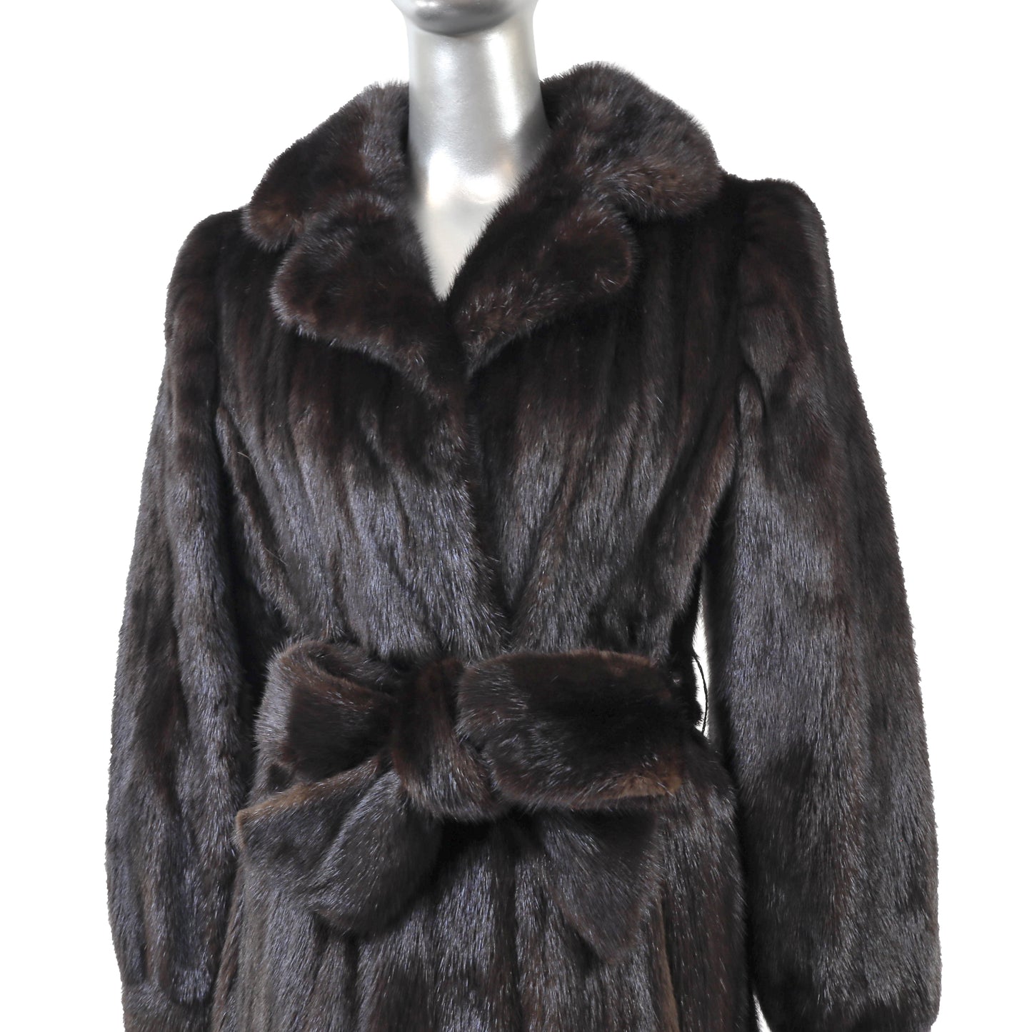Dark Brown Mink Coat- Size S