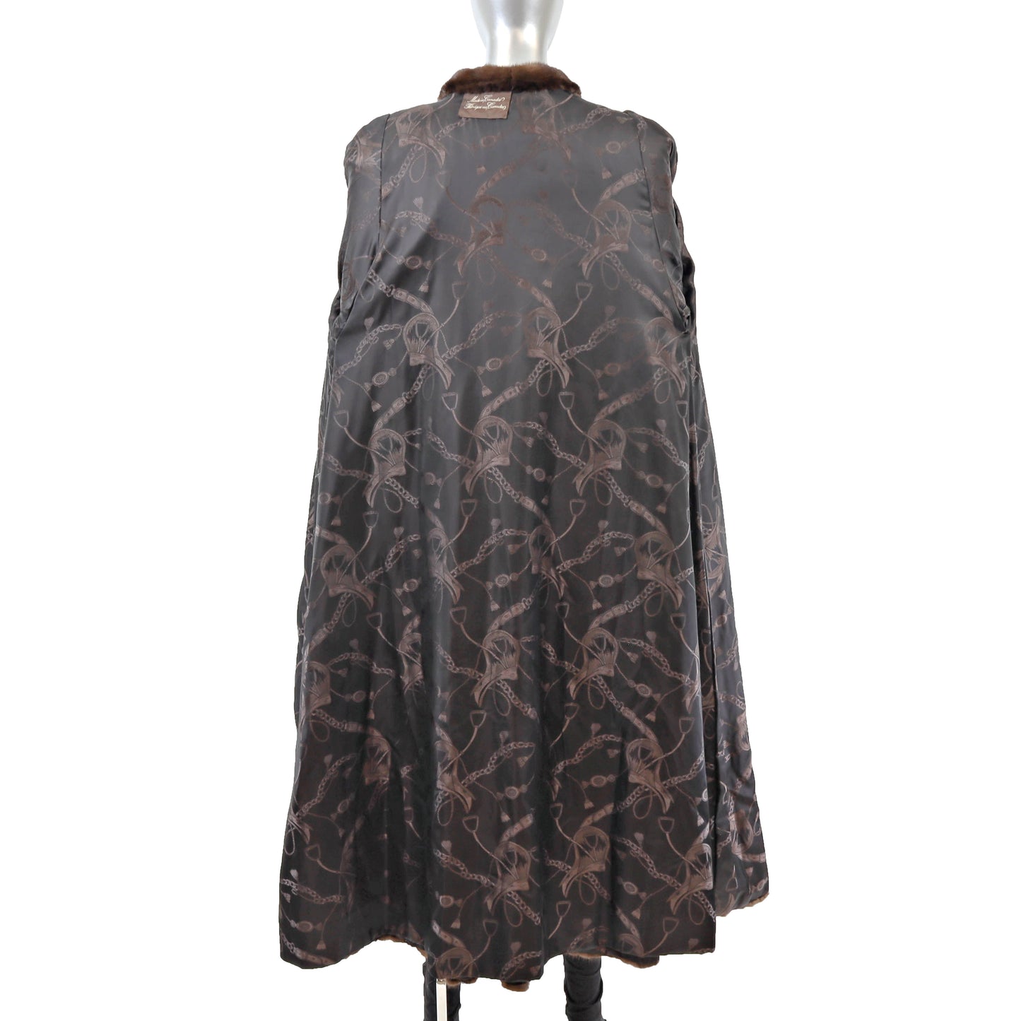 Brown Mink Coat- Size XL