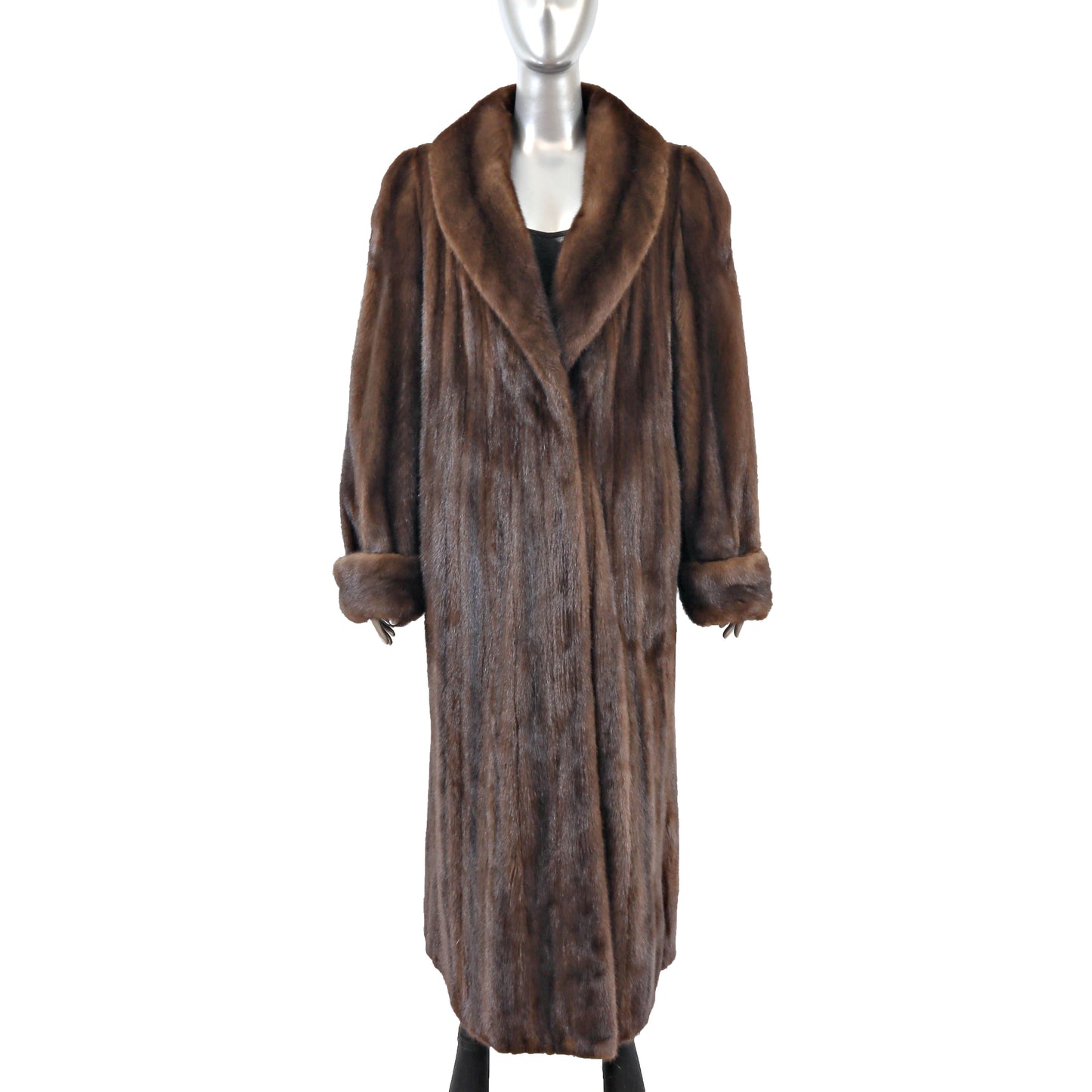 Brown Mink Coat- Size XL