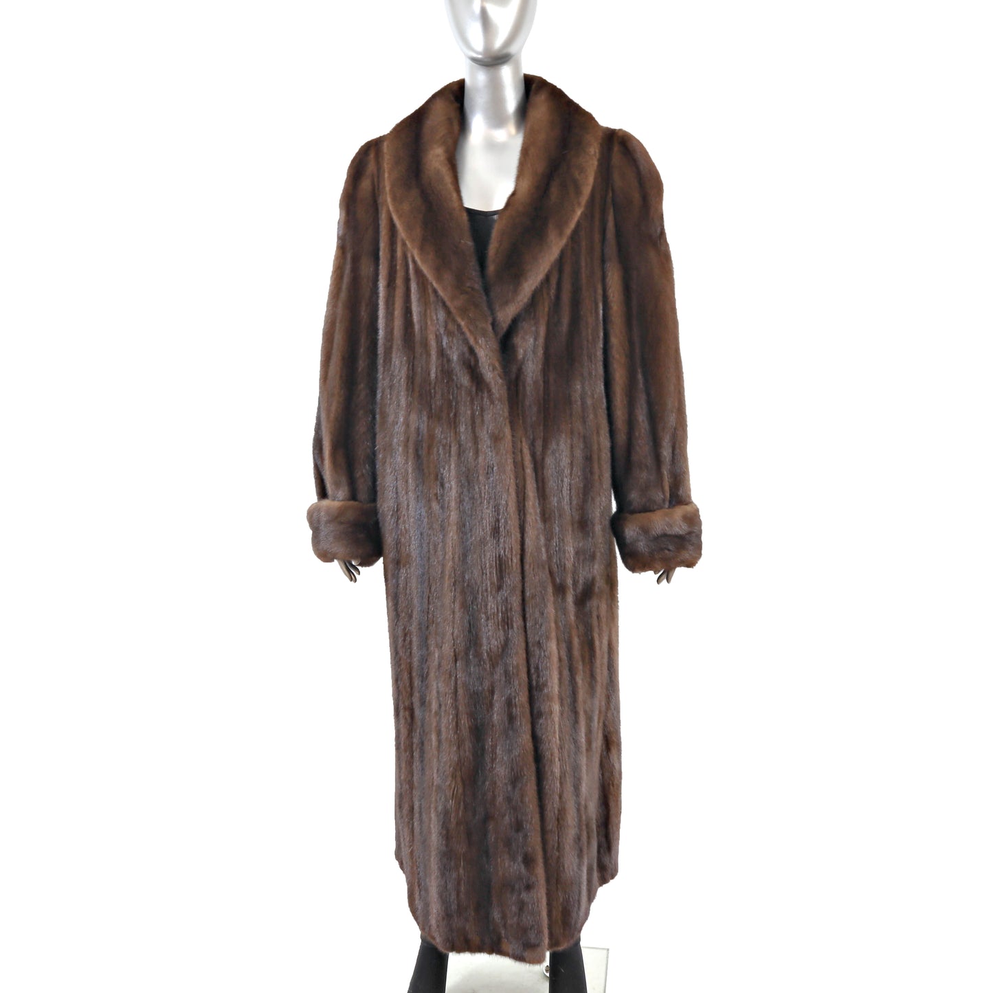 Brown Mink Coat- Size XL