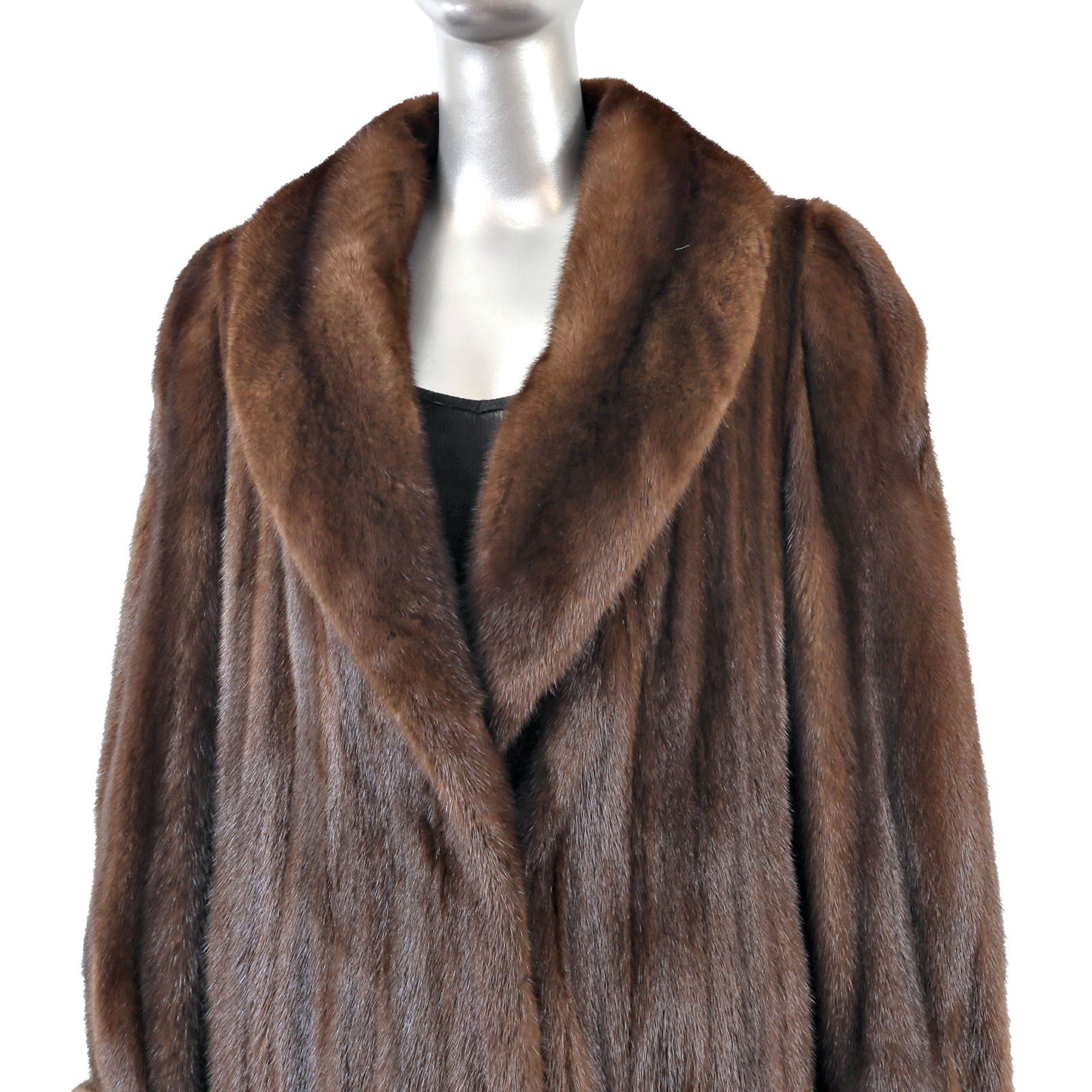 Brown Mink Coat- Size XL