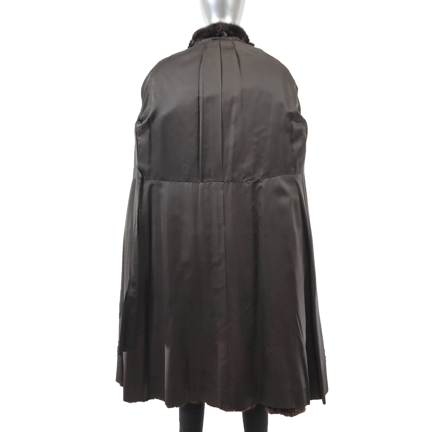 Black Mink Coat- Size M