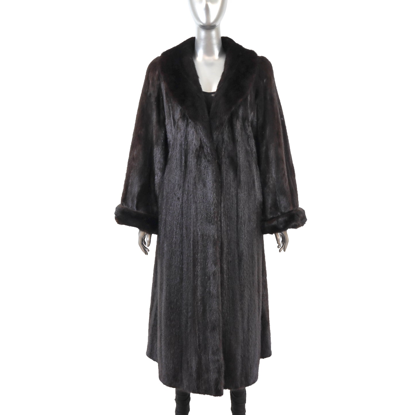 Black Mink Coat- Size L