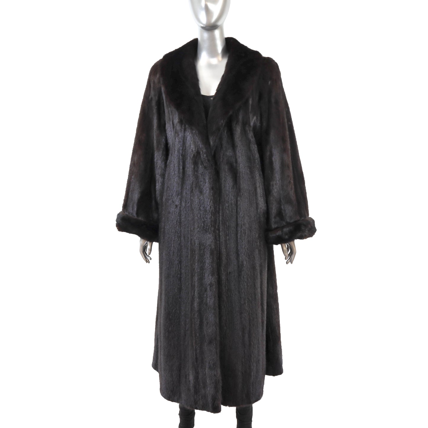 Black Mink Coat- Size L