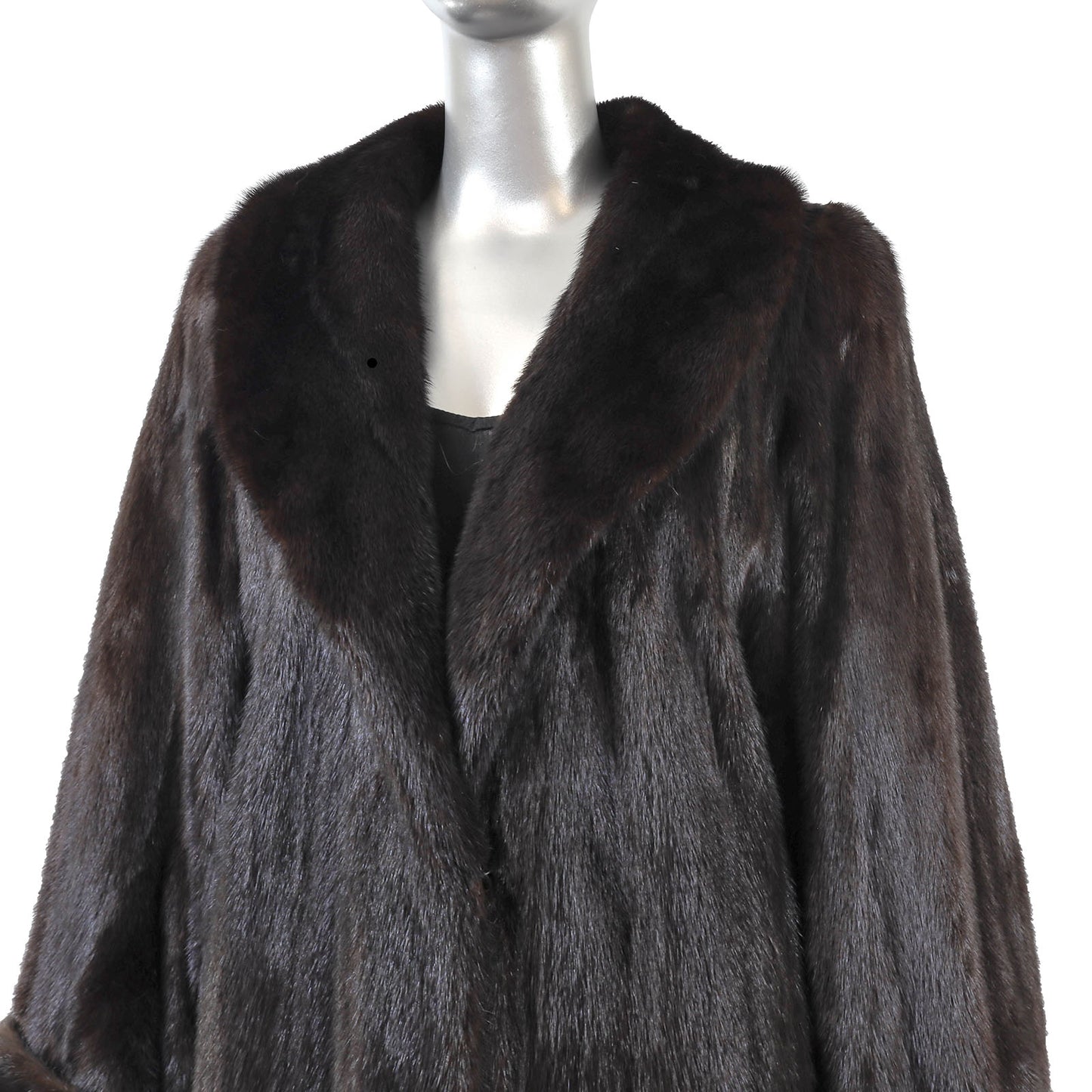 Black Mink Coat- Size L
