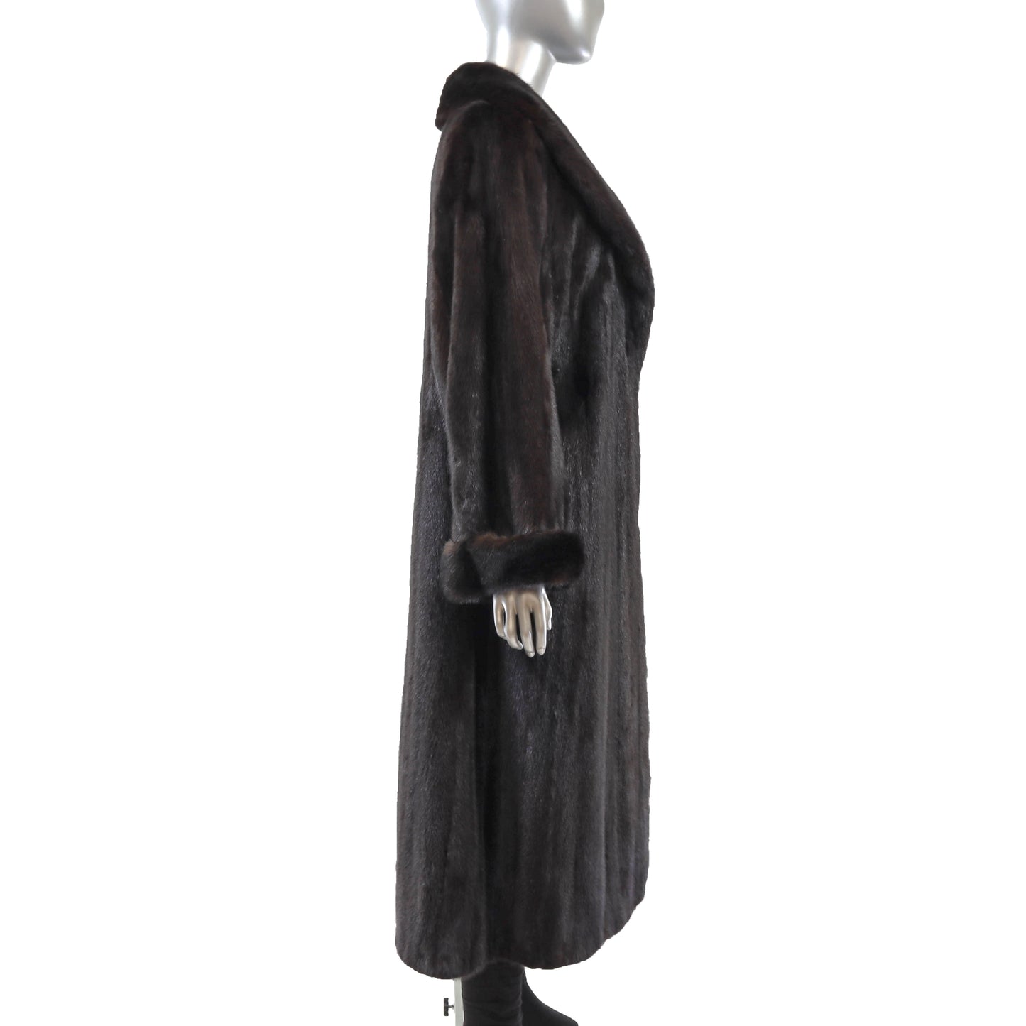 Black Mink Coat- Size L
