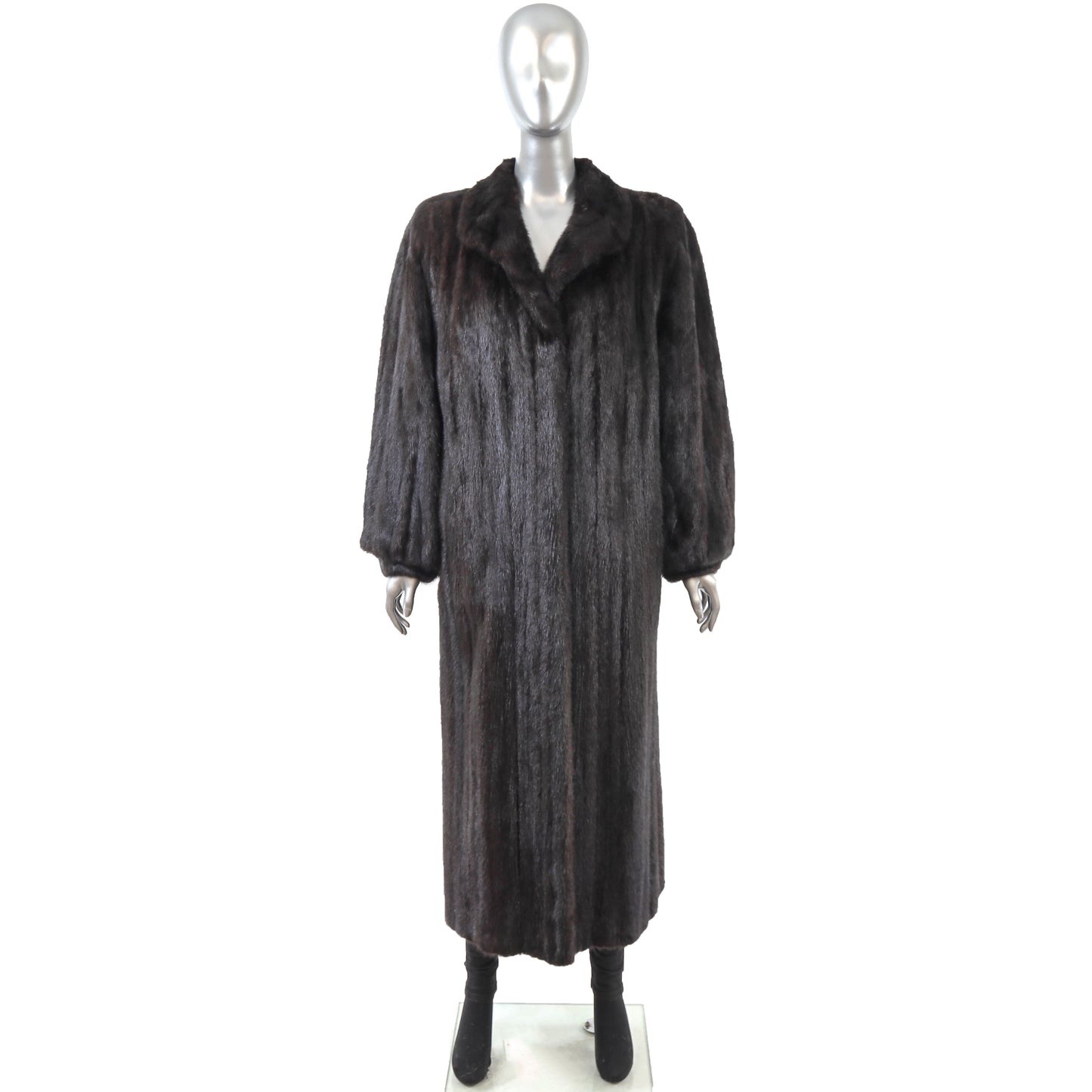 Black Mink Coat- Size M