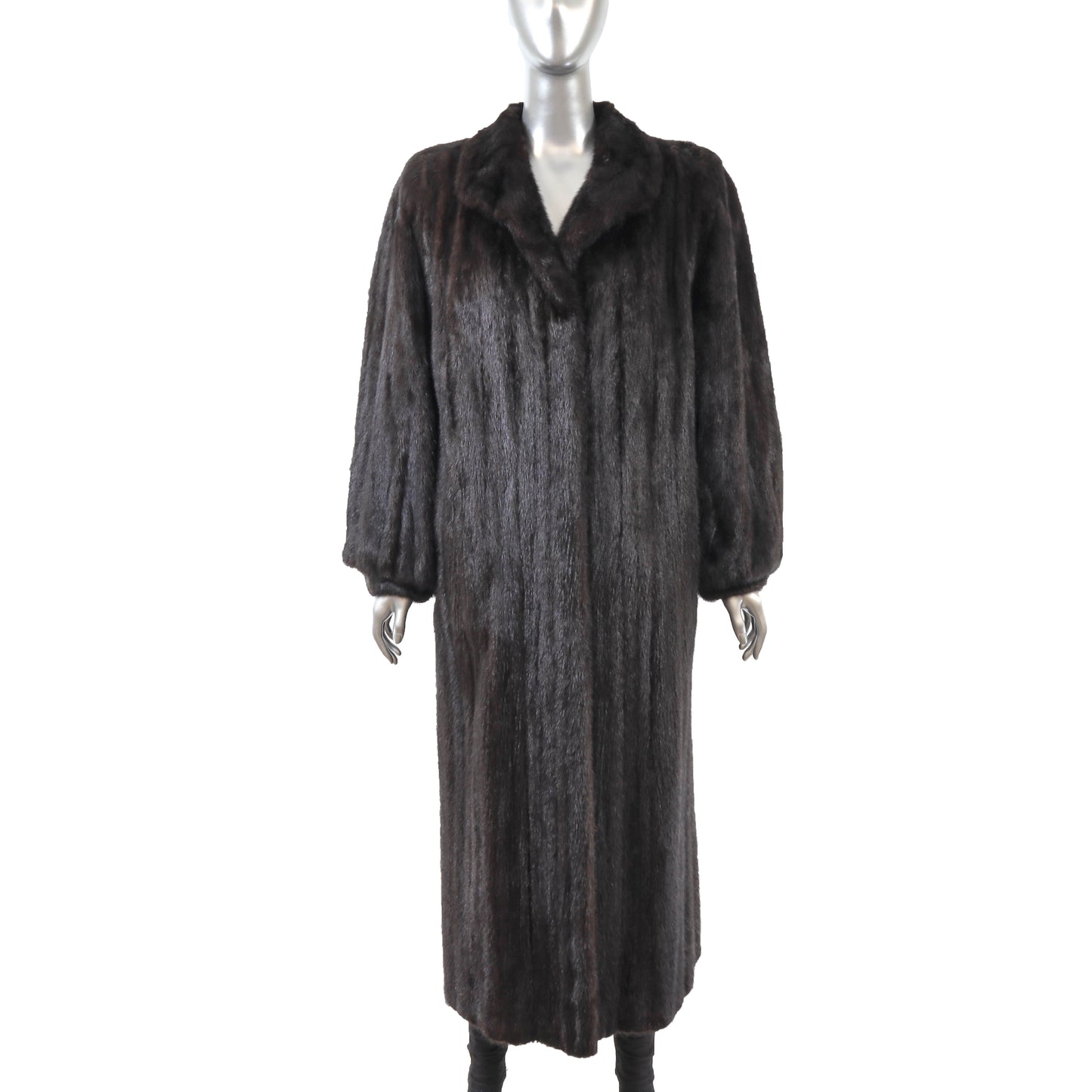 Black Mink Coat- Size M