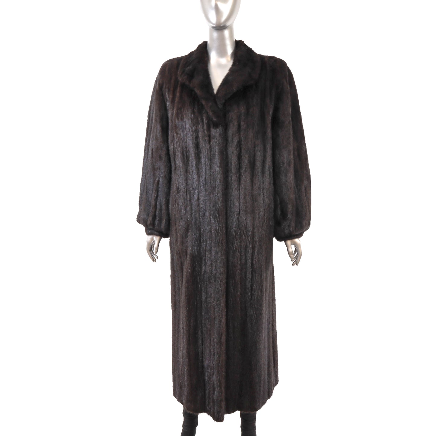 Black Mink Coat- Size M