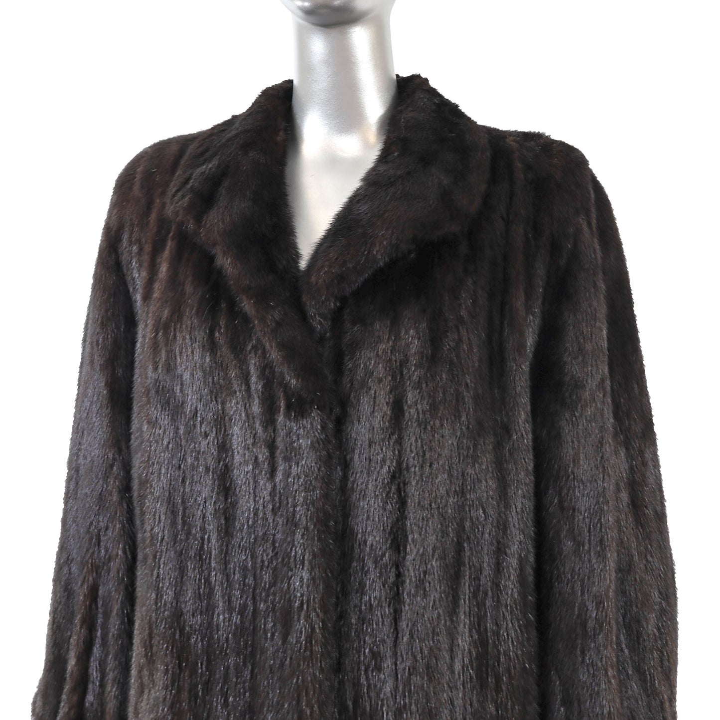 Black Mink Coat- Size M
