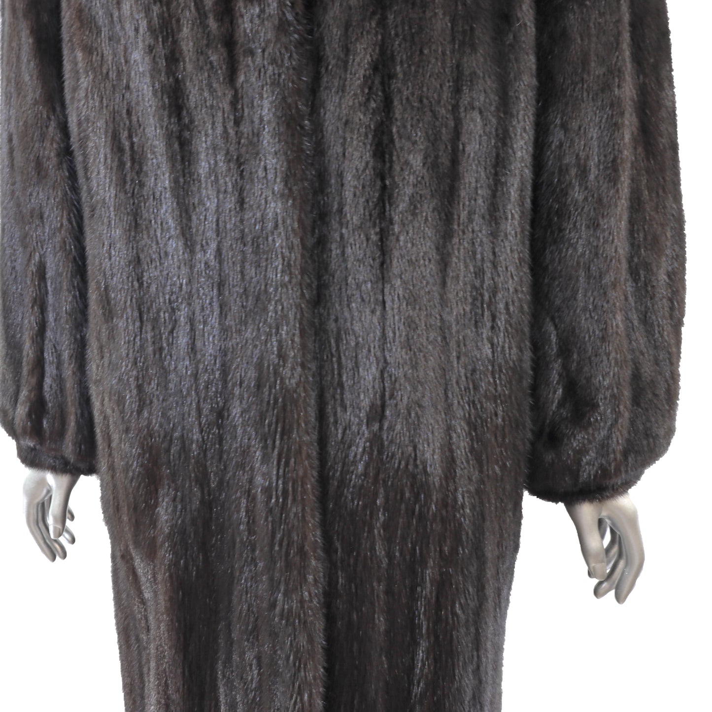 Black Mink Coat- Size M