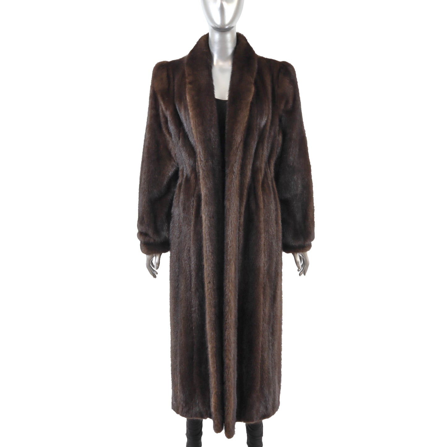 Brown Mink Coat- Size M