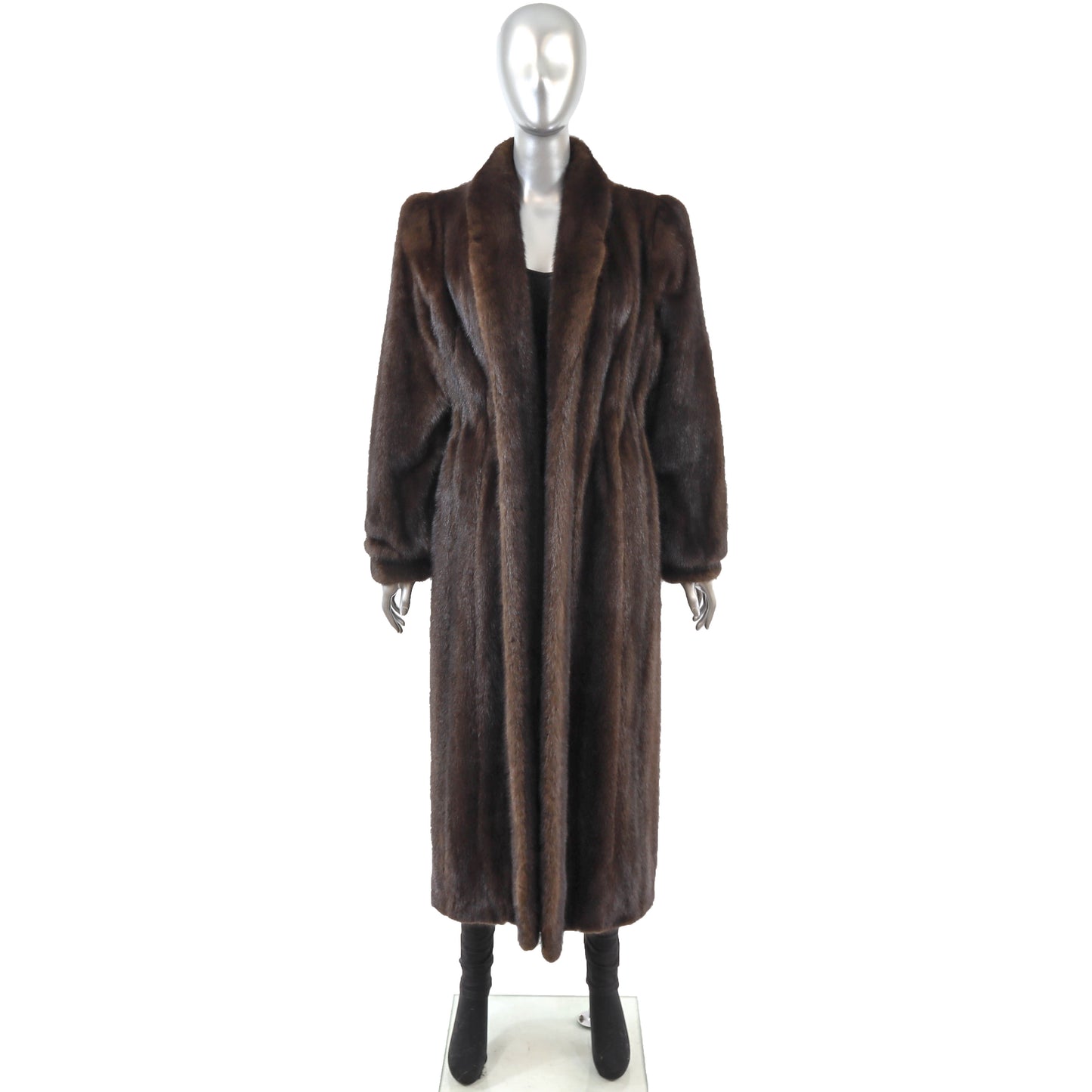 Brown Mink Coat- Size M