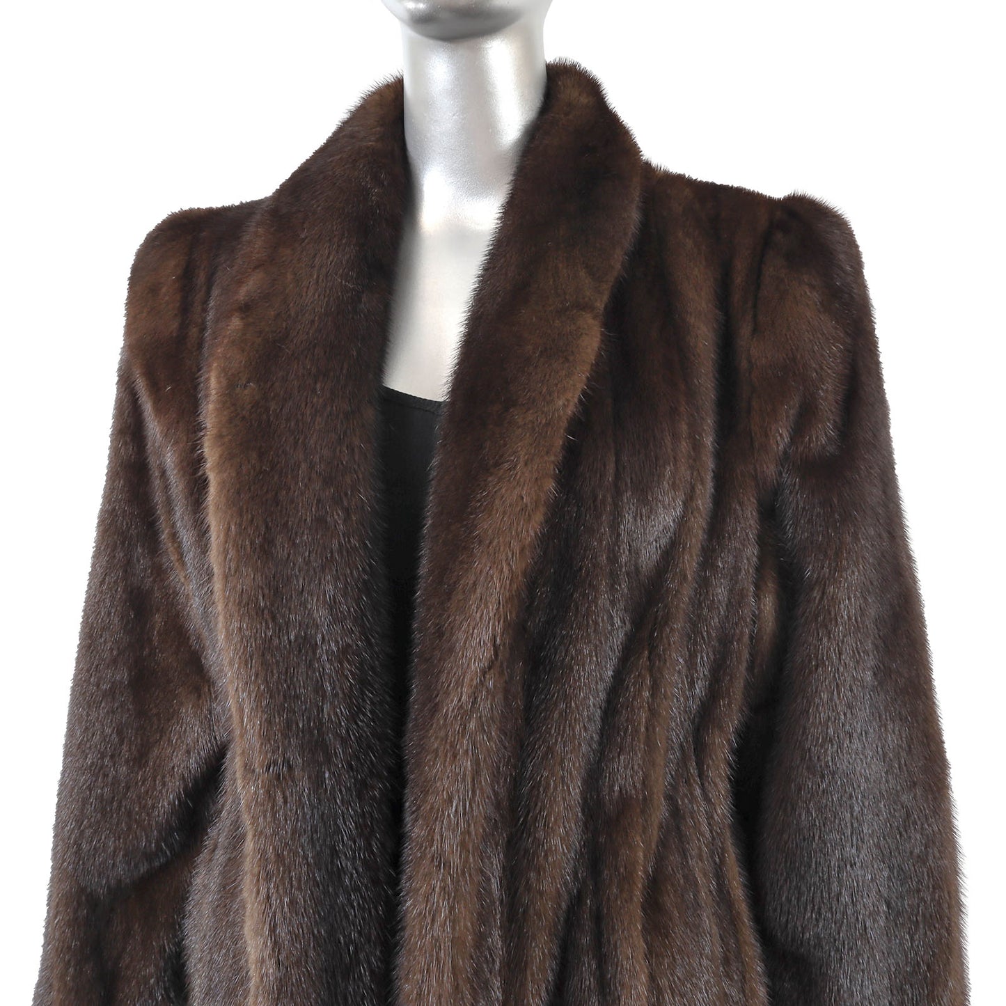 Brown Mink Coat- Size M