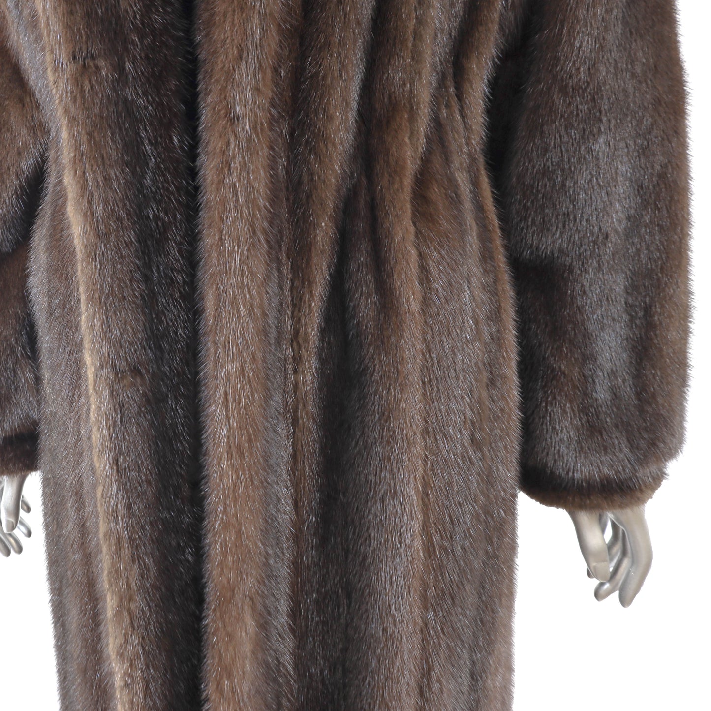 Brown Mink Coat- Size M