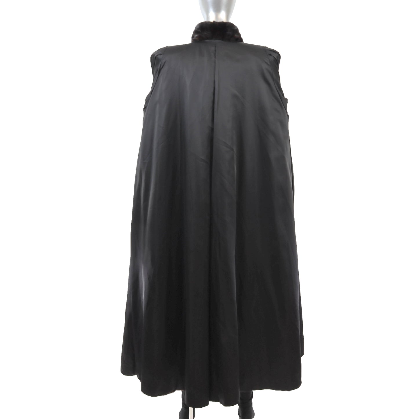 Black Mink Coat- Size XL