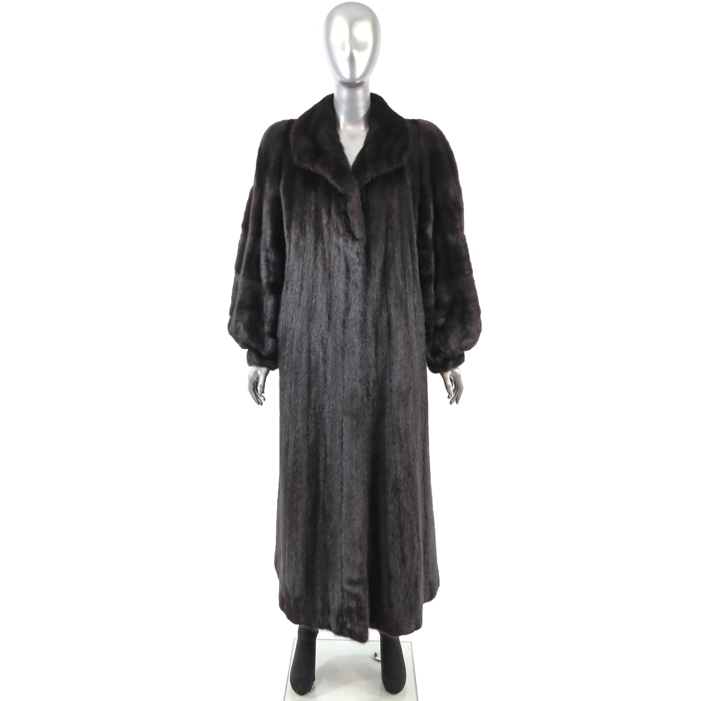 Black Mink Coat- Size XL