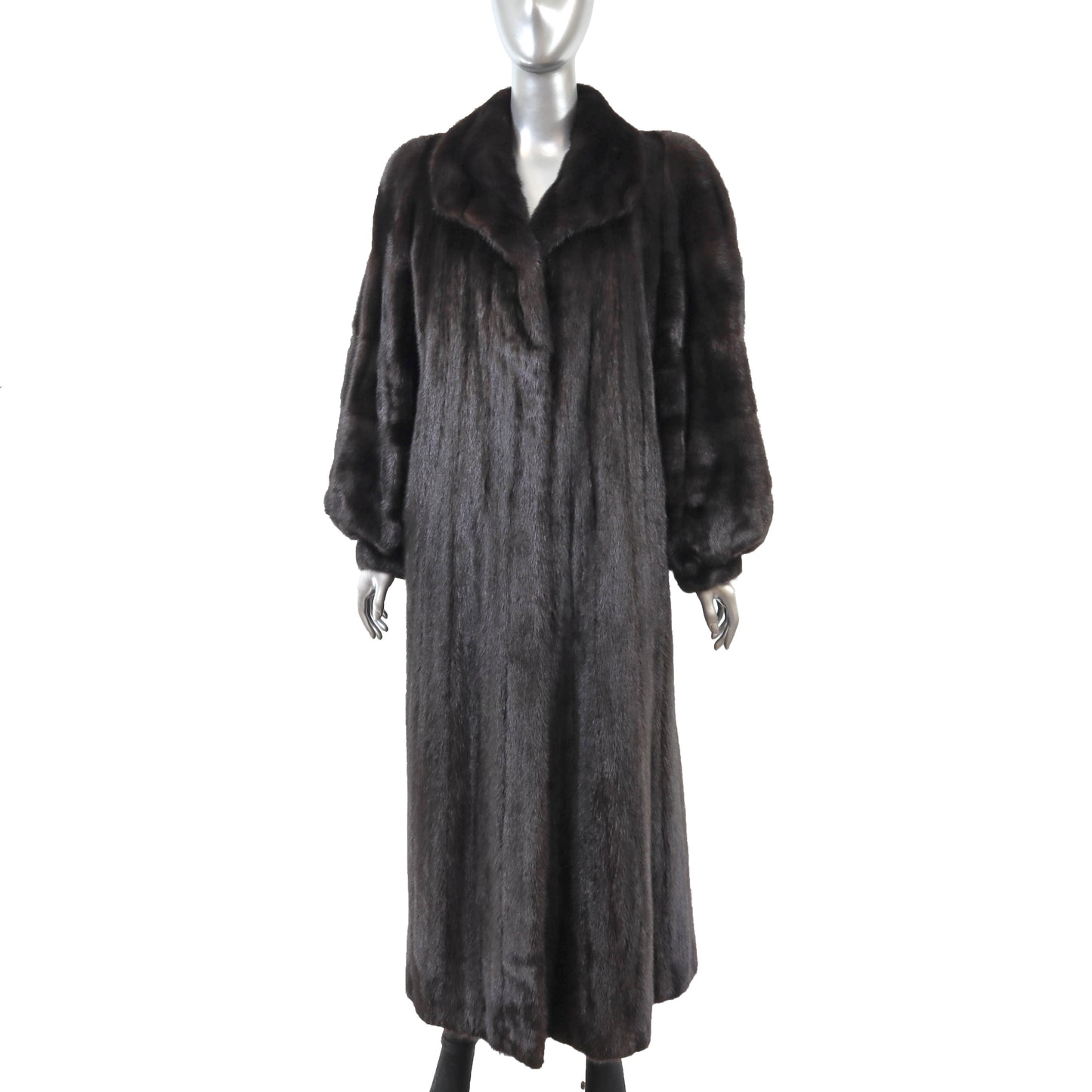 Black Mink Coat- Size XL