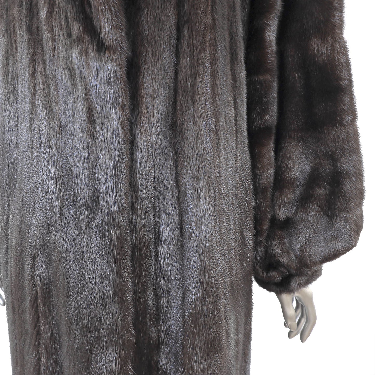 Black Mink Coat- Size XL