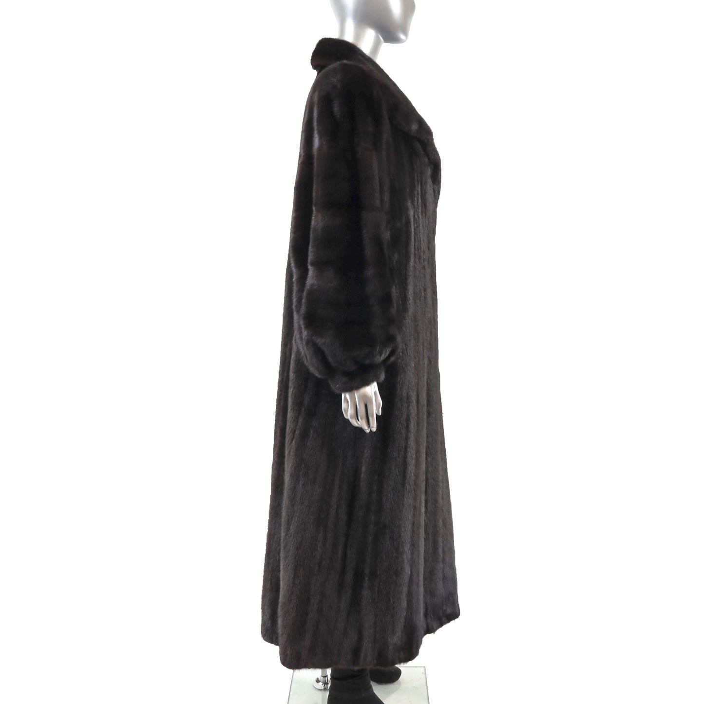 Black Mink Coat- Size XL