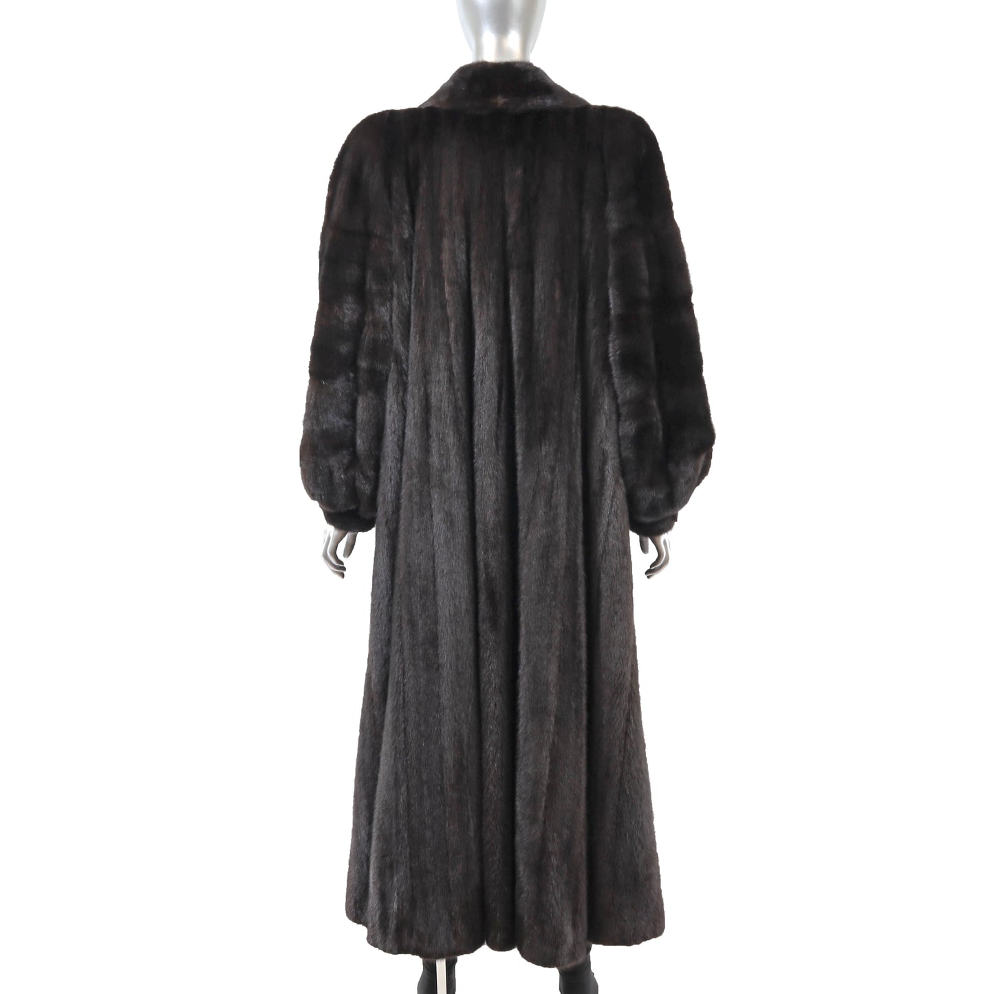 Black Mink Coat- Size XL