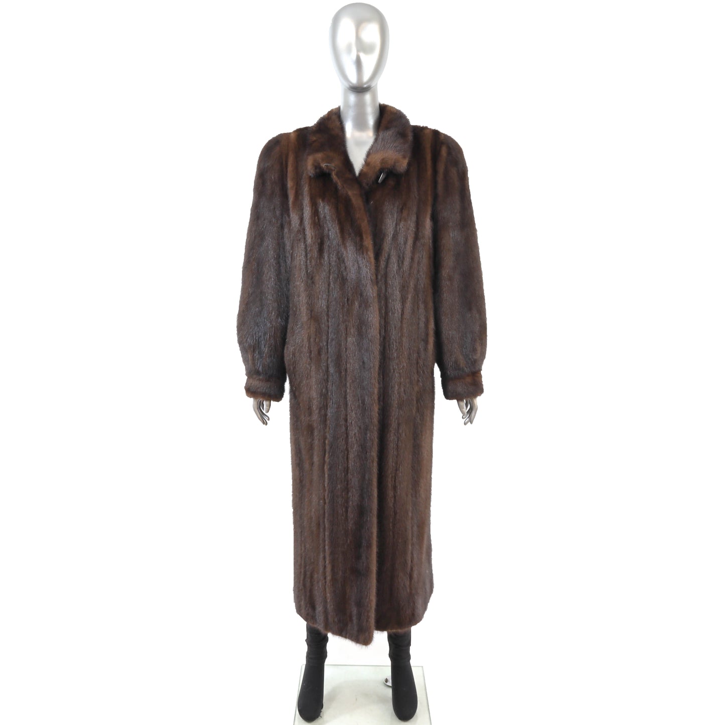 Brown Mink Coat- Size M