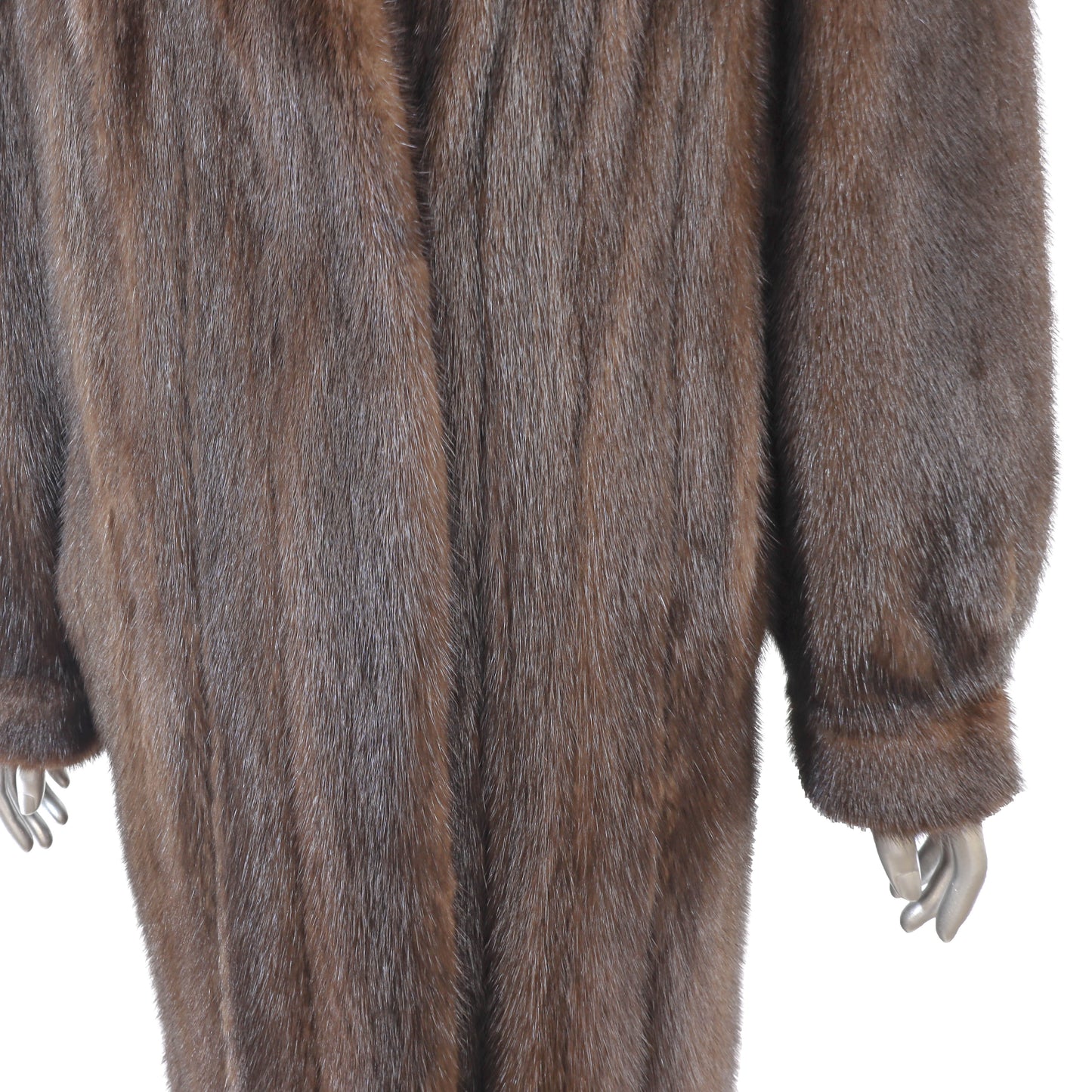 Brown Mink Coat- Size M