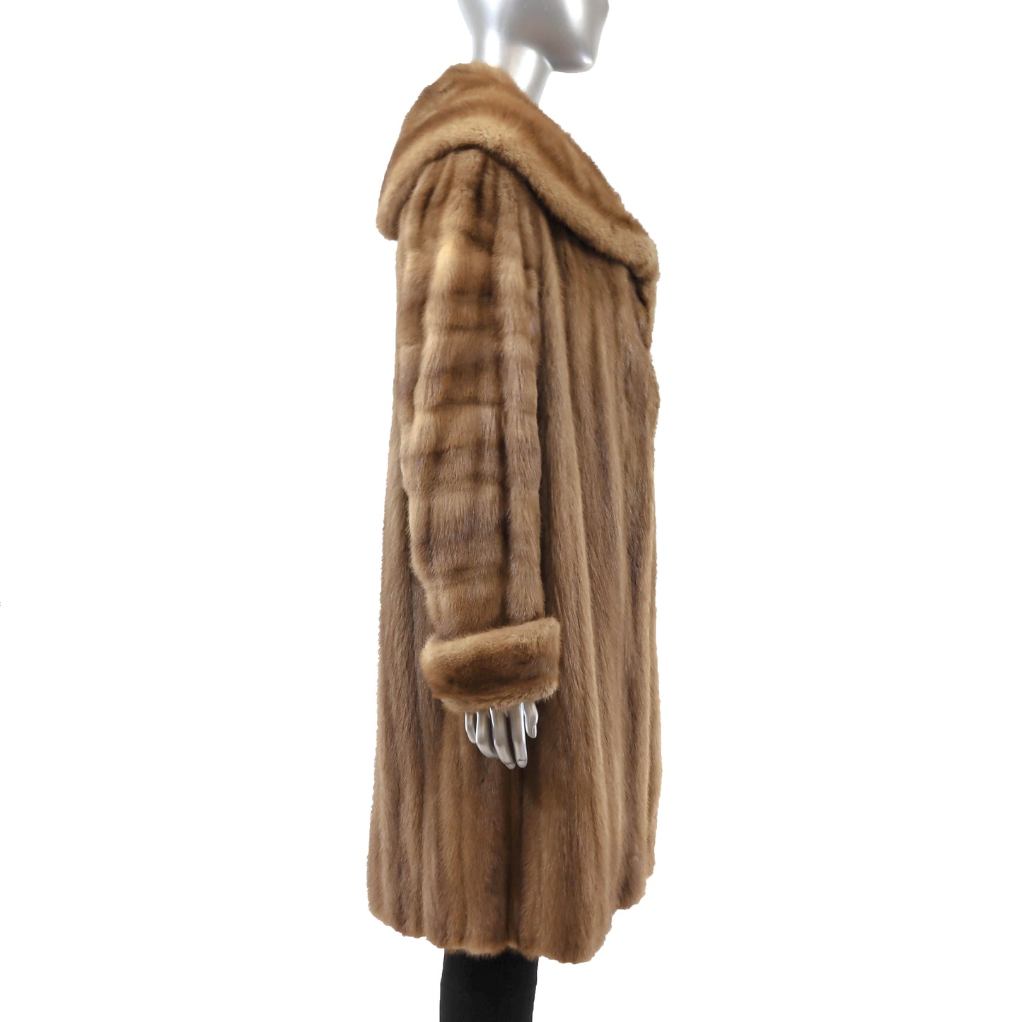 Light Brown Mink Coat- Size XL