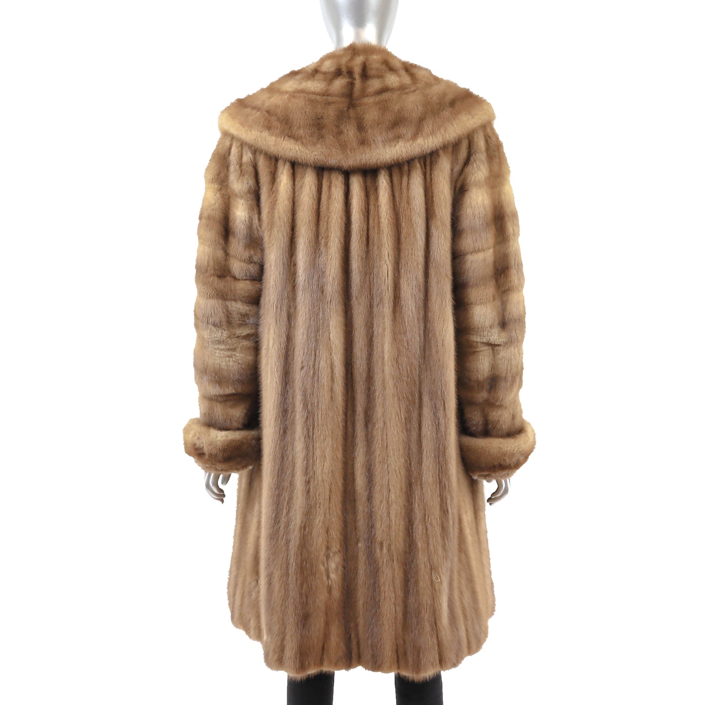 Light Brown Mink Coat- Size XL