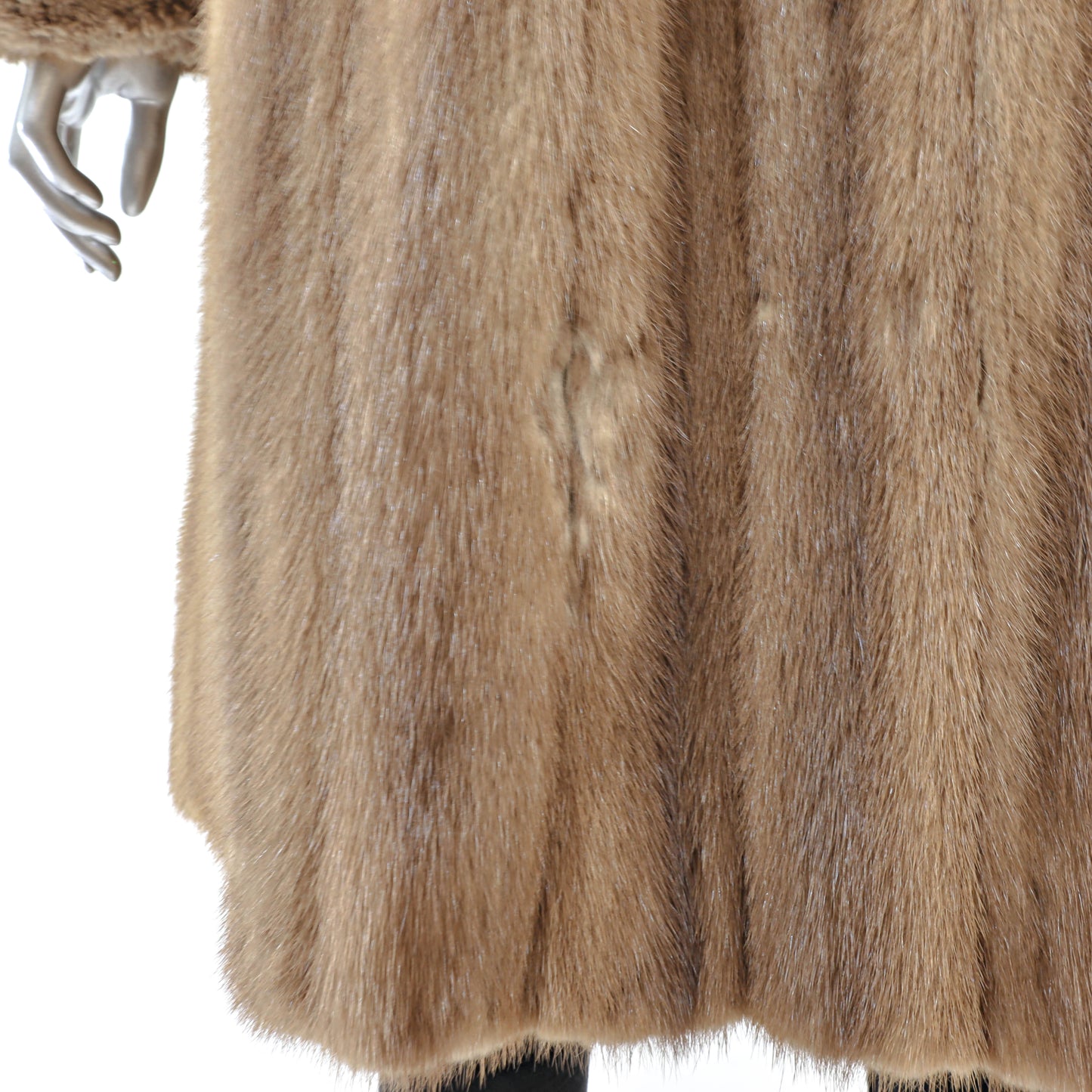 Light Brown Mink Coat- Size XL