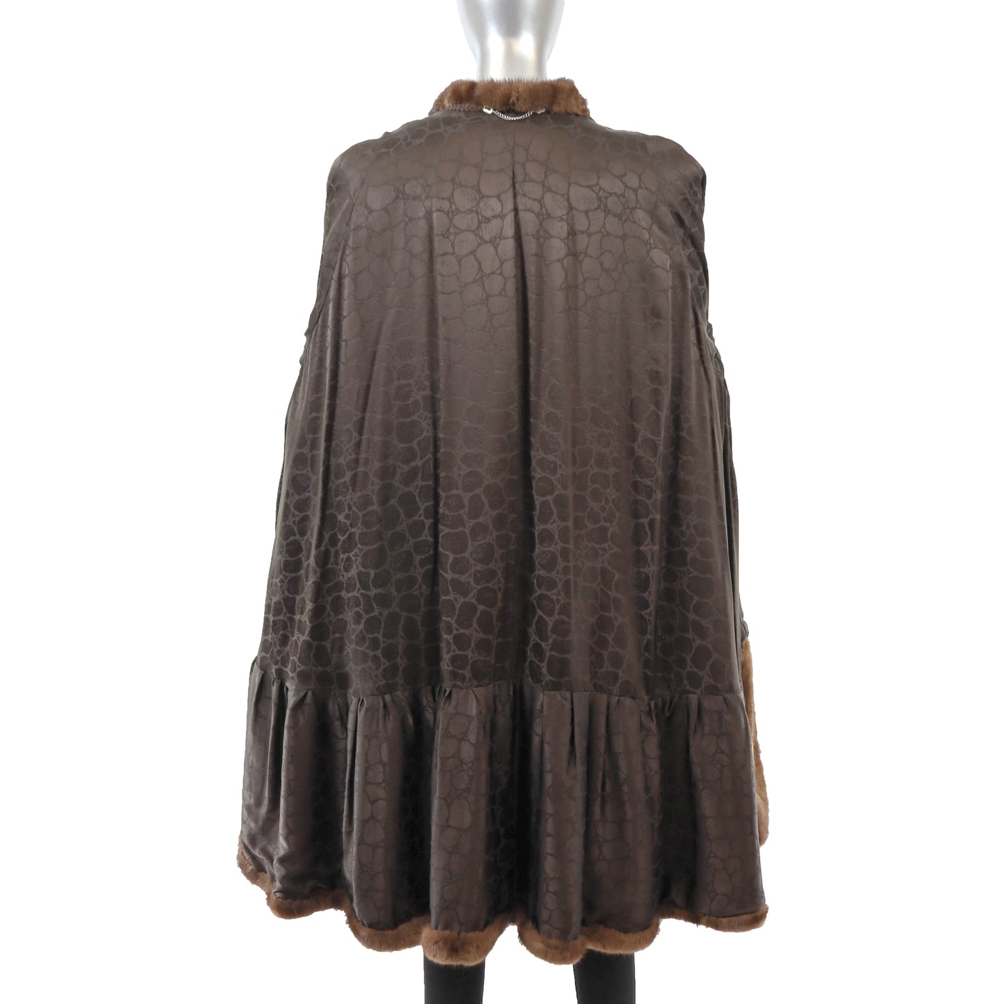 Brown Swing Mink Coat- Size XL