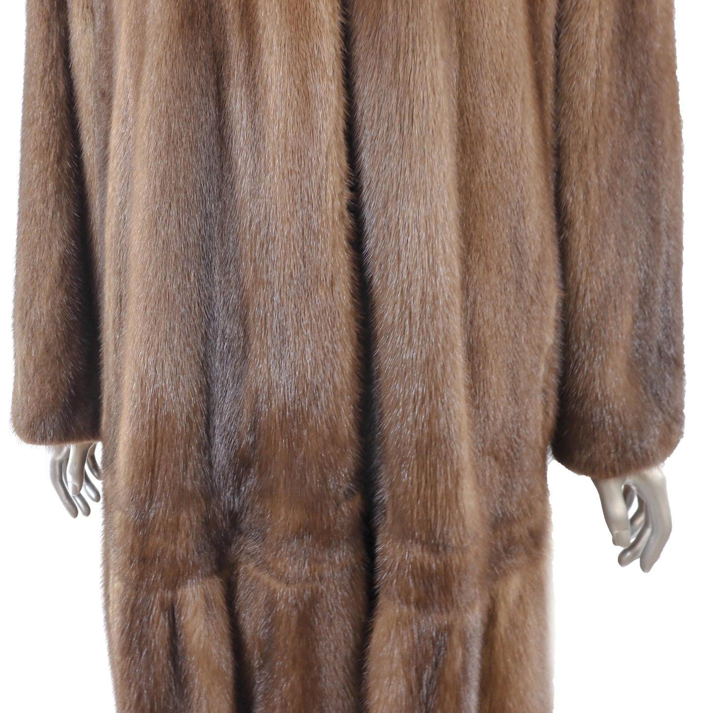 Brown Swing Mink Coat- Size XL