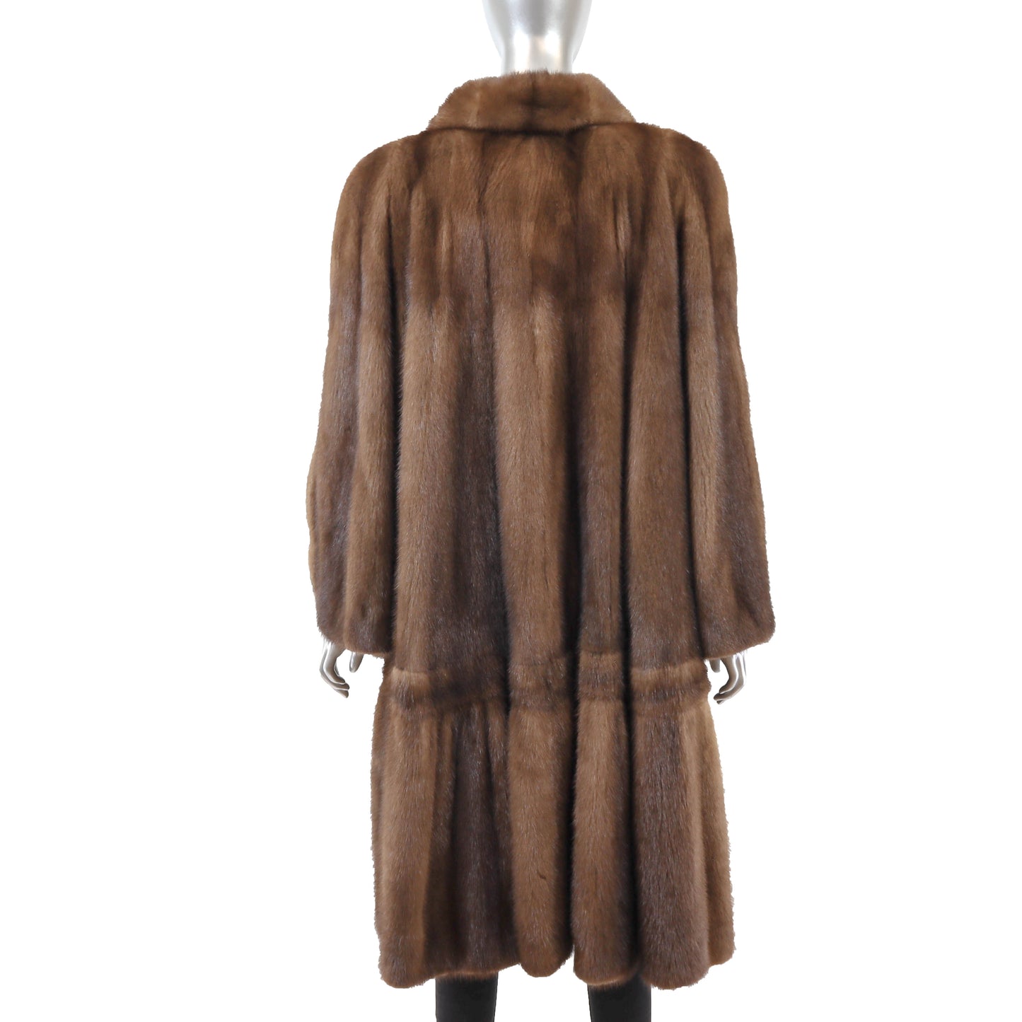 Brown Swing Mink Coat- Size XL