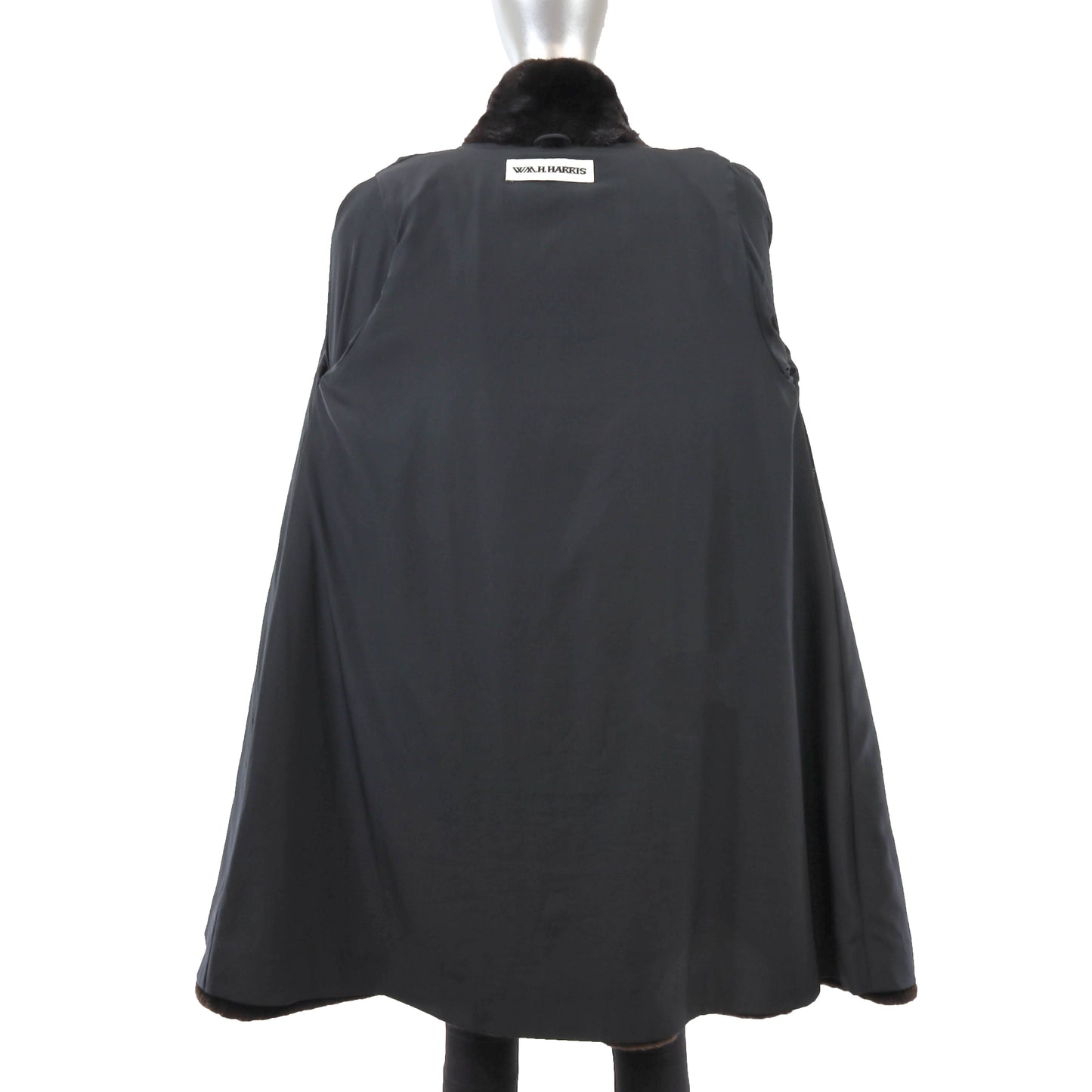 Black Mink Coat- Size M