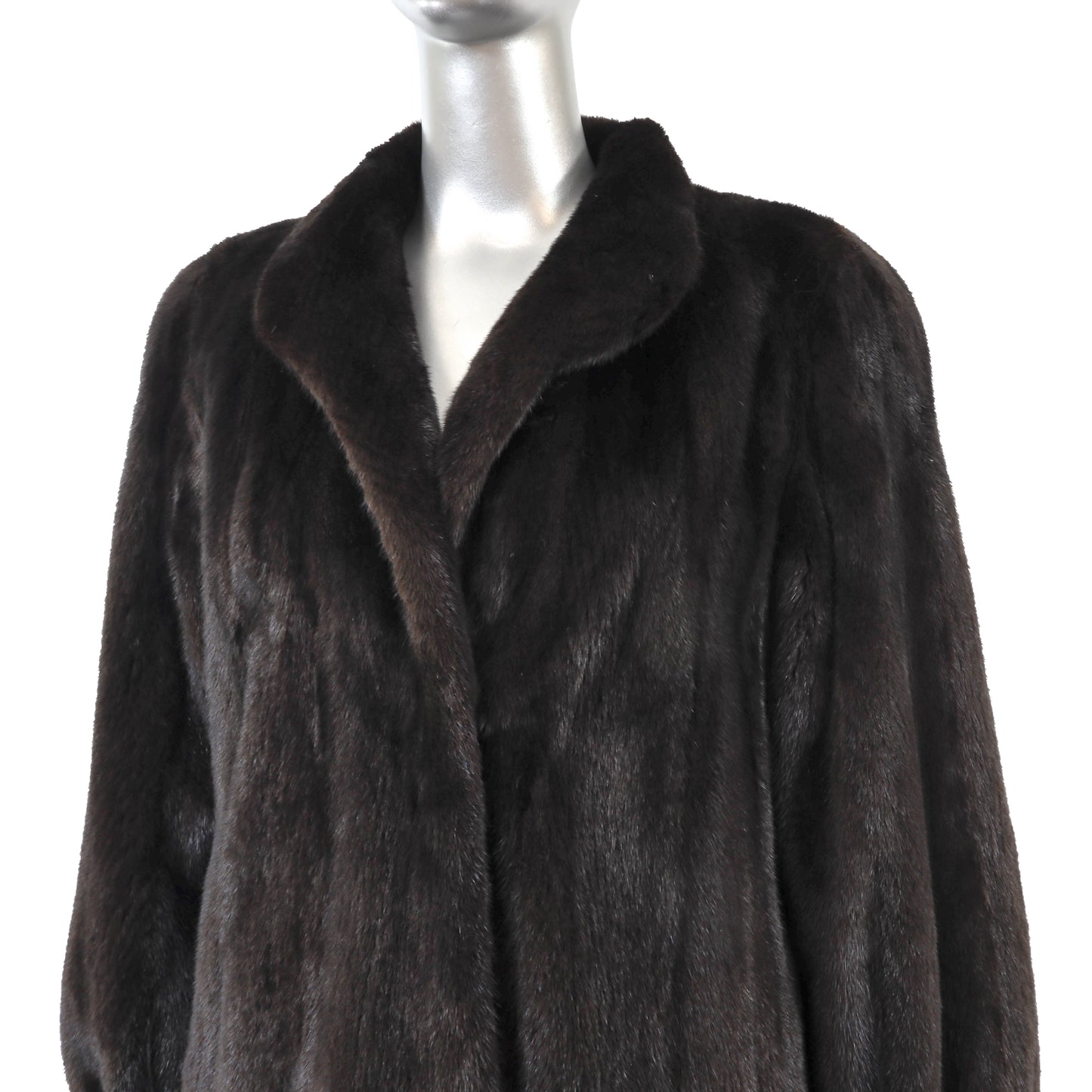 Black Mink Coat- Size M