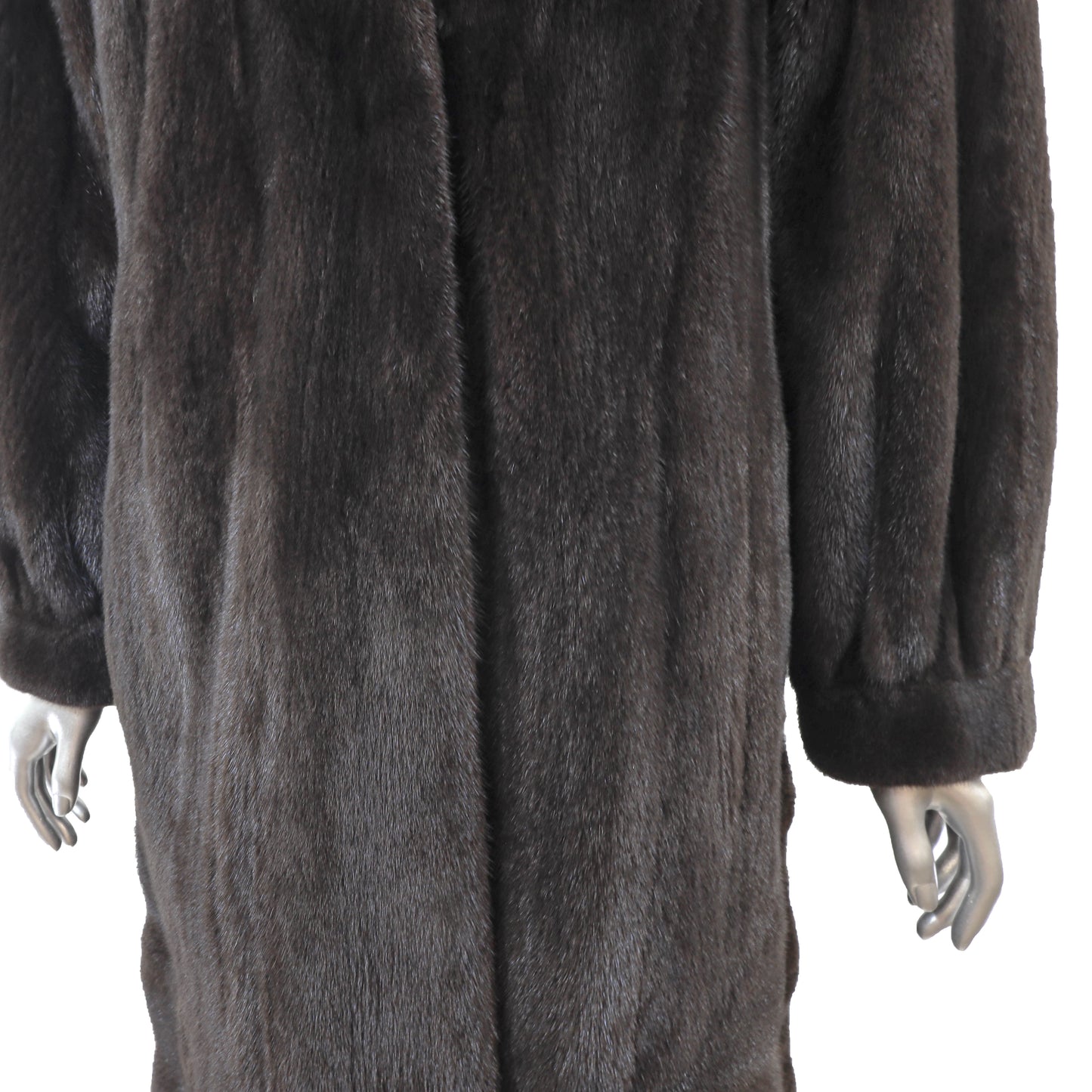 Black Mink Coat- Size M