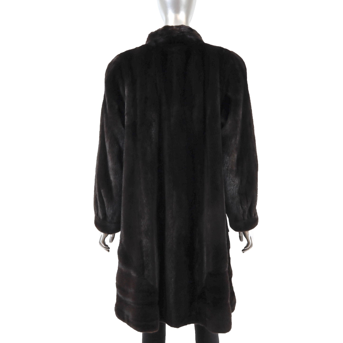 Black Mink Coat- Size M