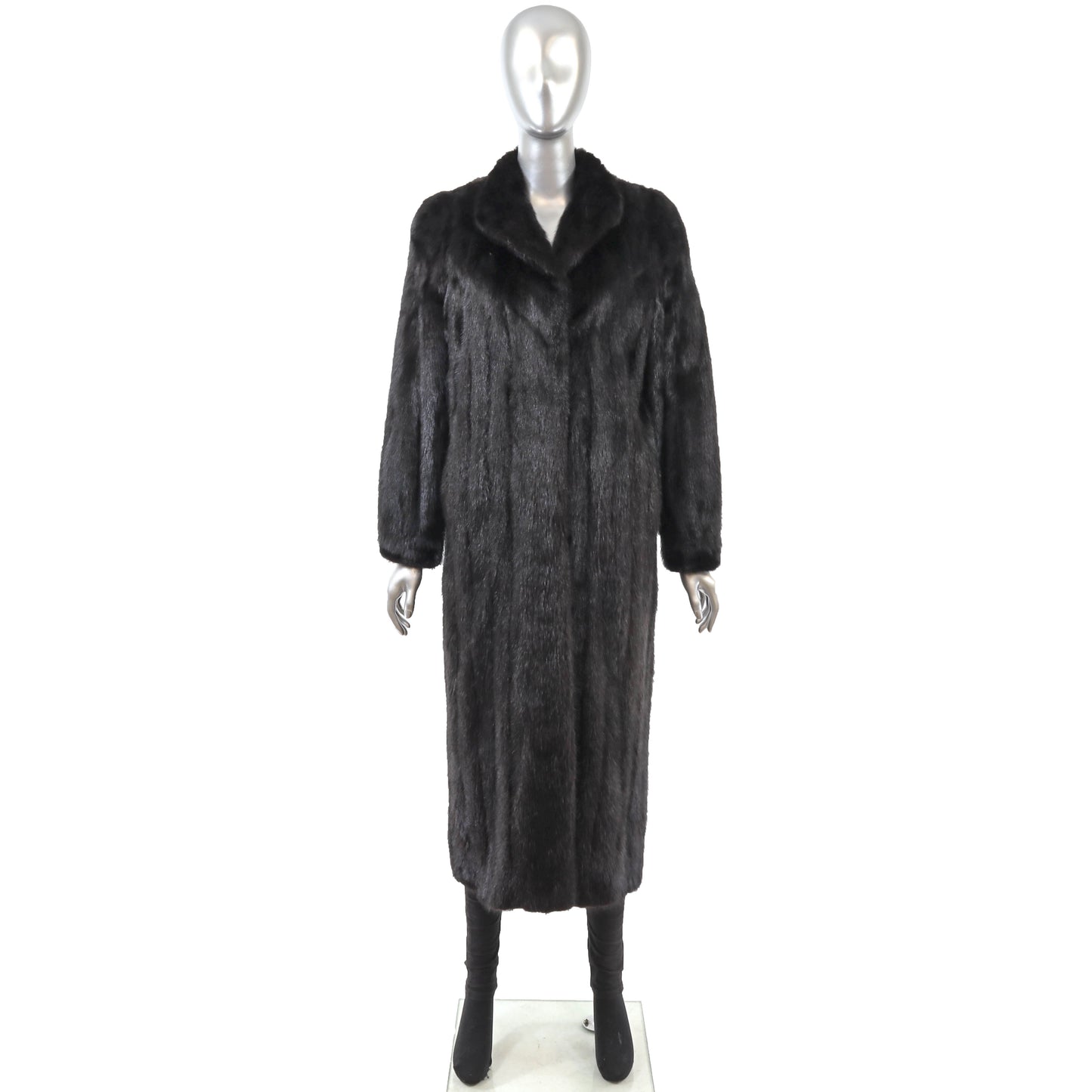 Black Mink Coat- Size S