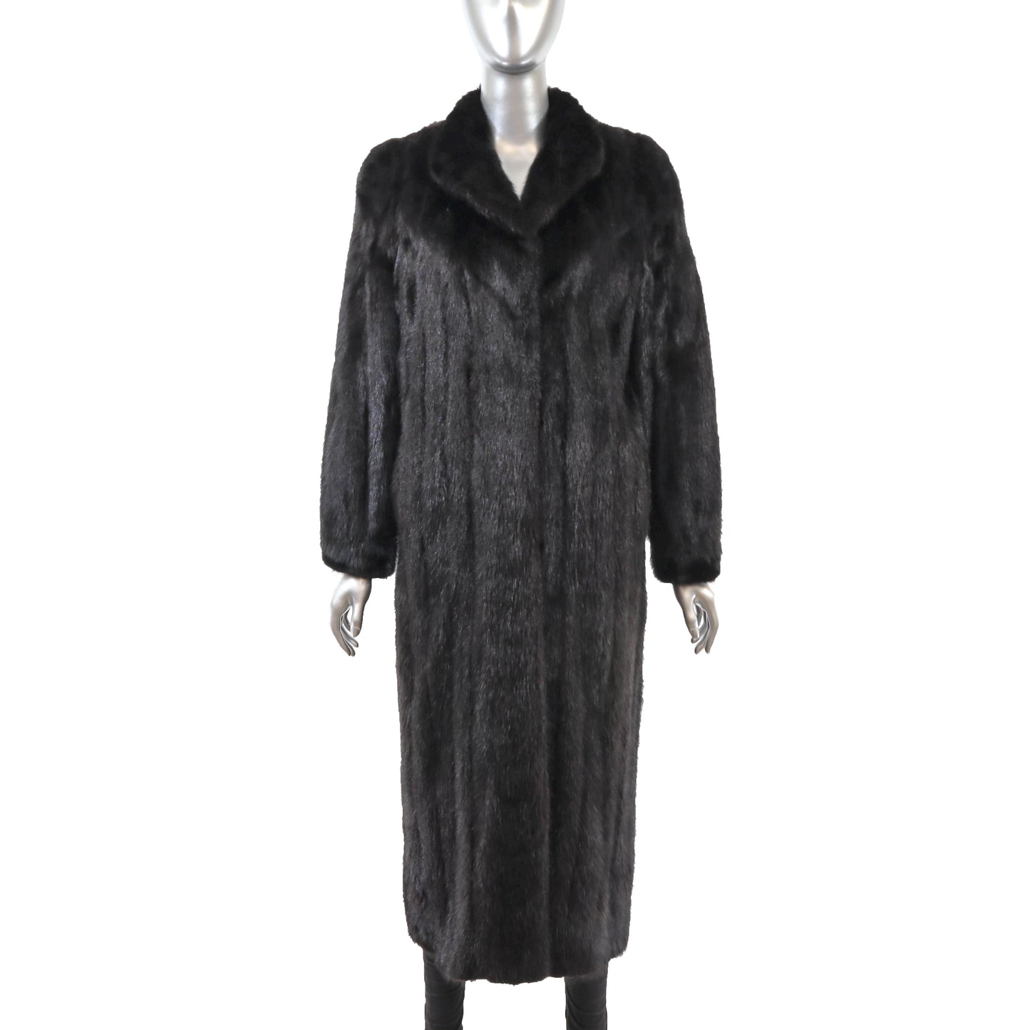 Black Mink Coat- Size S